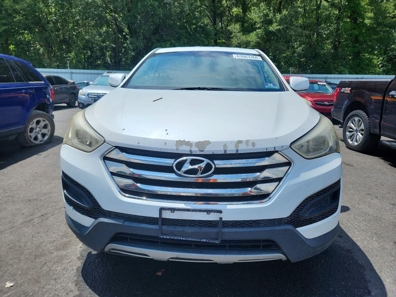 2013 Hyundai Santa Fe Sport 2.4l White vin: 5XYZT3LB4DG046881