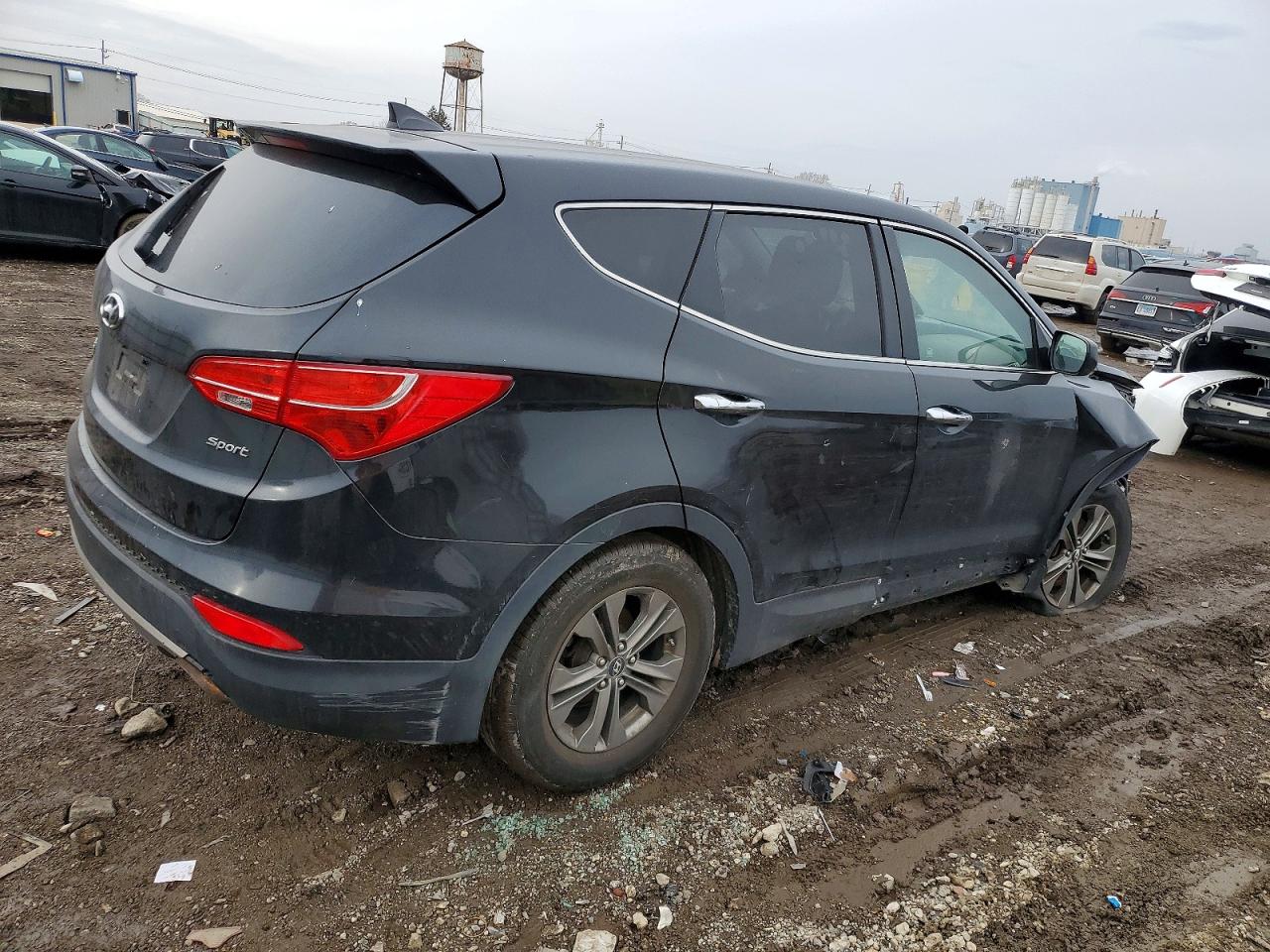 2013 Hyundai Santa Fe Sport Черный vin: 5XYZT3LB4DG081274