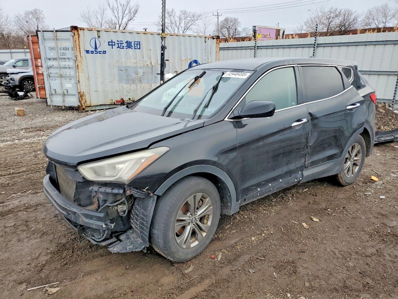2013 Hyundai Santa Fe Sport Черный vin: 5XYZT3LB4DG081274