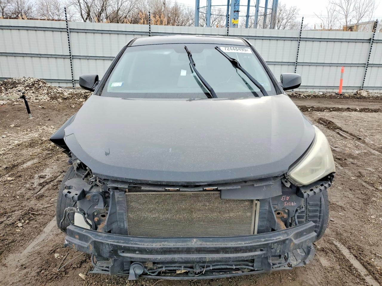2013 Hyundai Santa Fe Sport Черный vin: 5XYZT3LB4DG081274