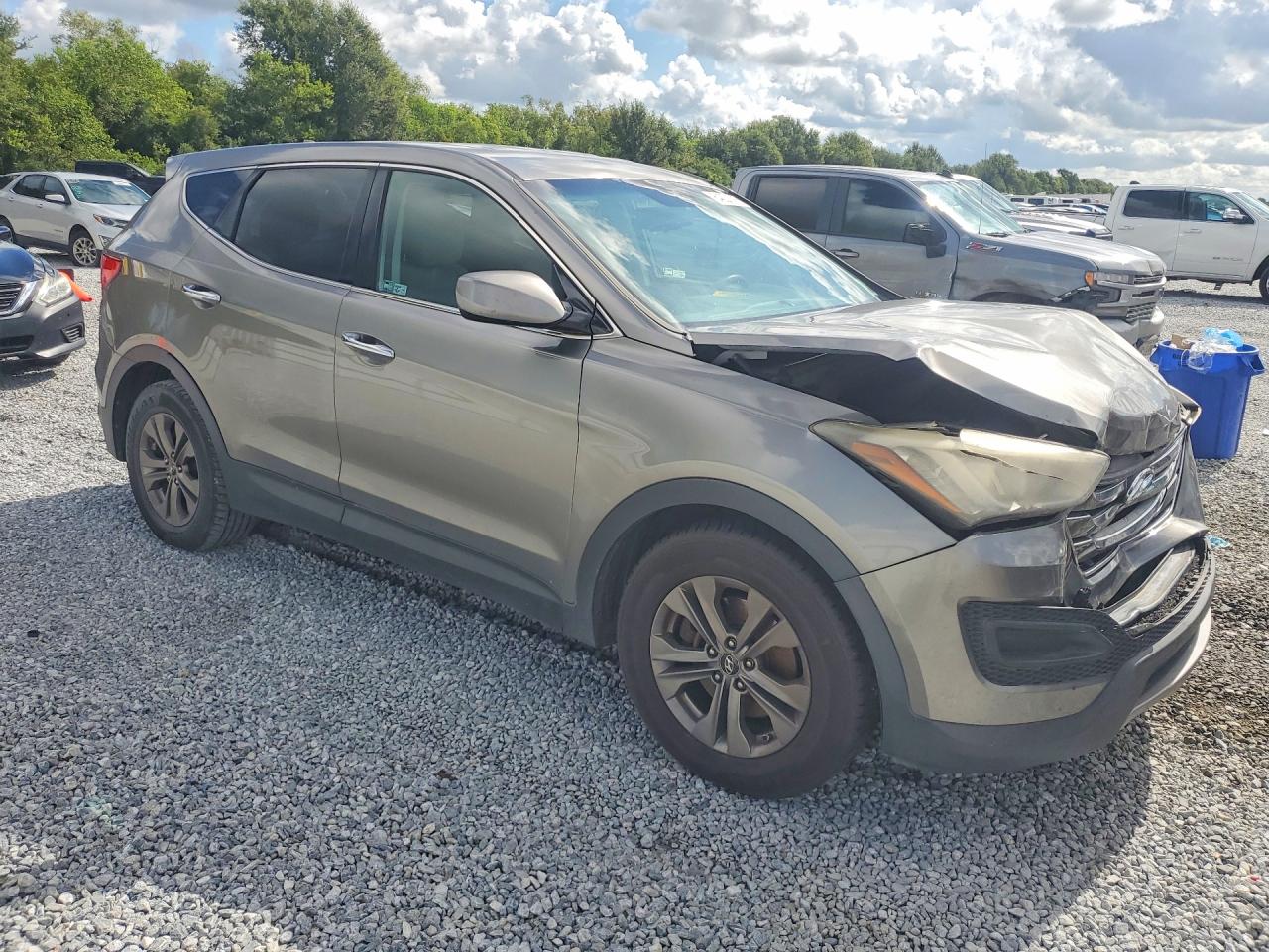 2013 Hyundai Santa Fe Sport 2.4l Gray vin: 5XYZT3LB4DG116461
