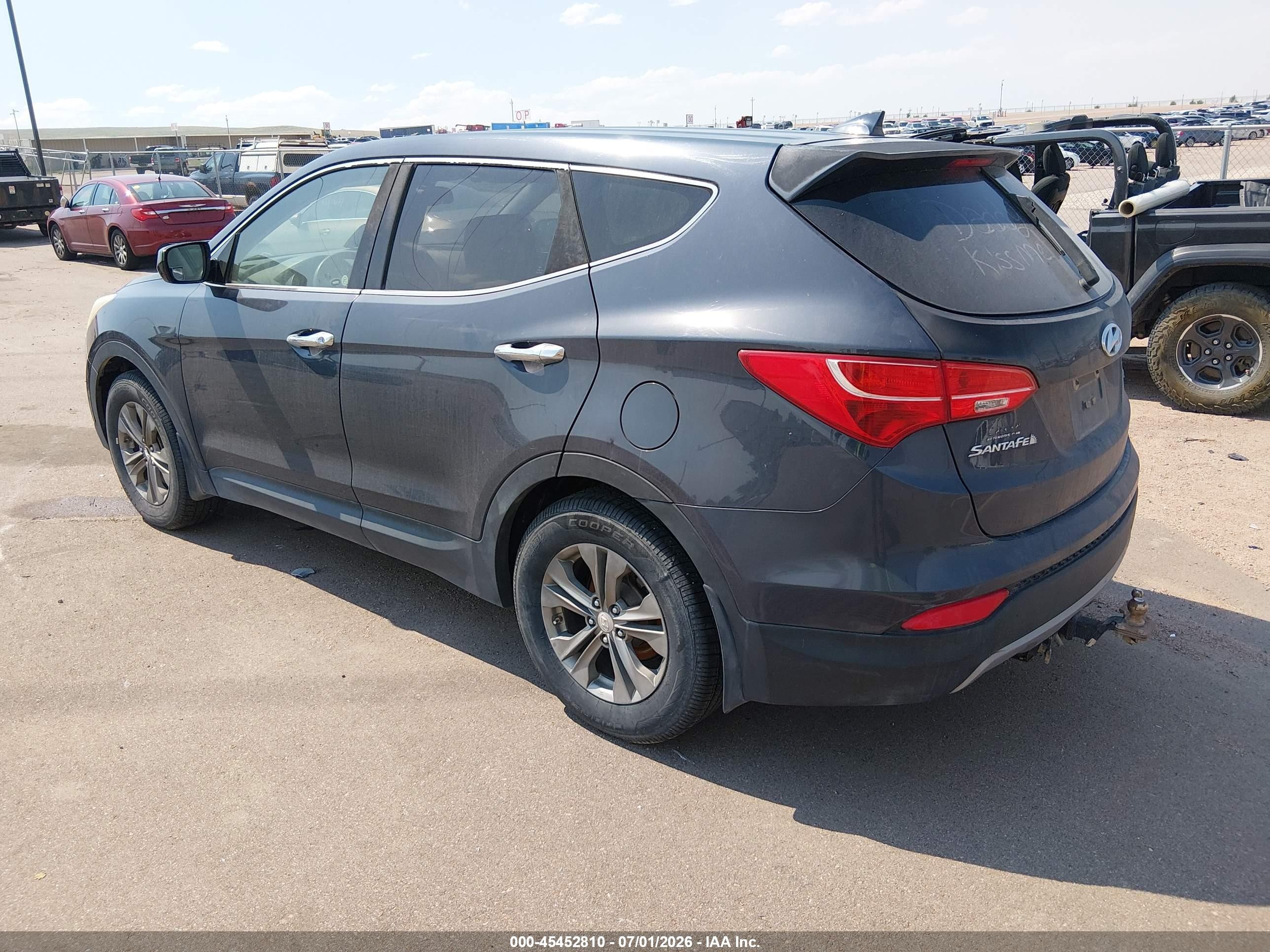 2014 Hyundai Santa Fe Sport 2.4l Blue vin: 5XYZT3LB4EG159392