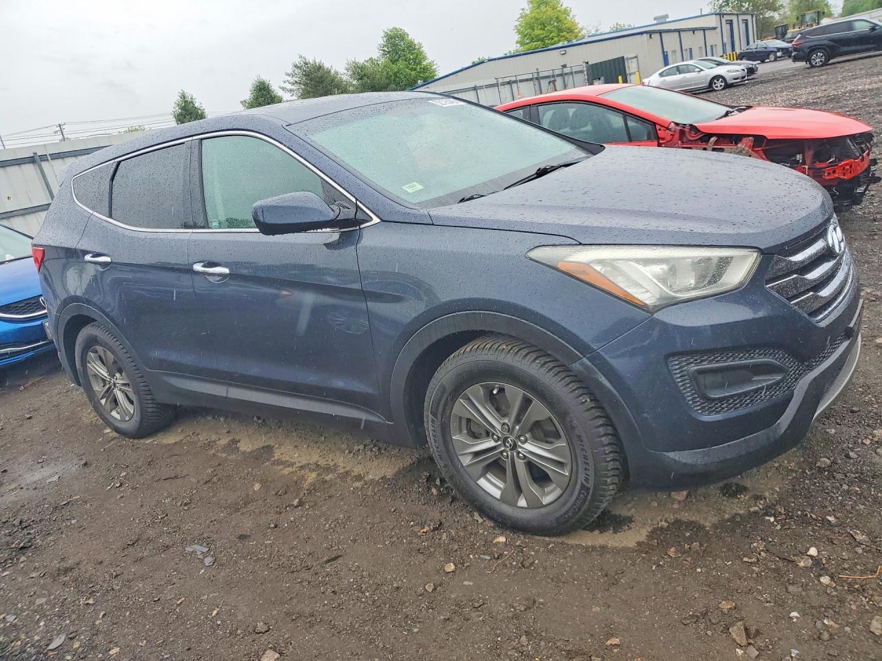 2014 Hyundai Santa Fe Sport 2.4l Blue vin: 5XYZT3LB4EG162616