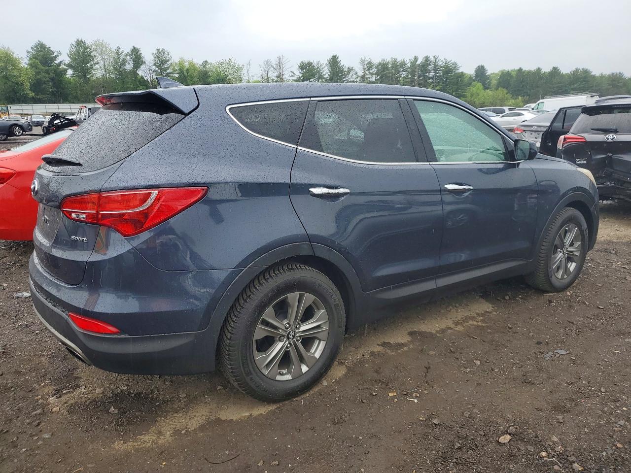2014 Hyundai Santa Fe Sport 2.4l Blue vin: 5XYZT3LB4EG162616