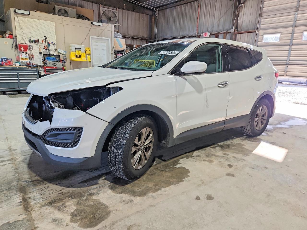 2014 Hyundai Santa Fe Sport 2.4l White vin: 5XYZT3LB4EG162633