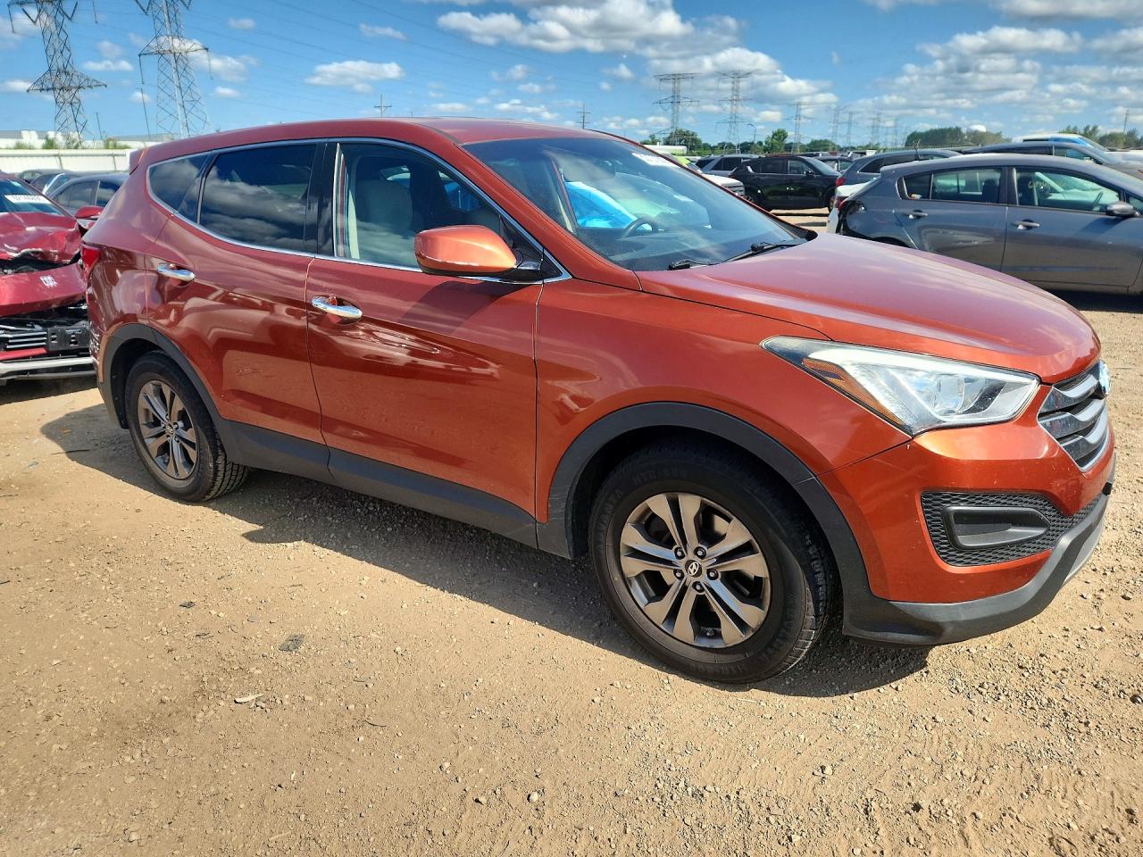 2015 Hyundai Santa Fe Sport 2.4l Orange vin: 5XYZT3LB4FG235212