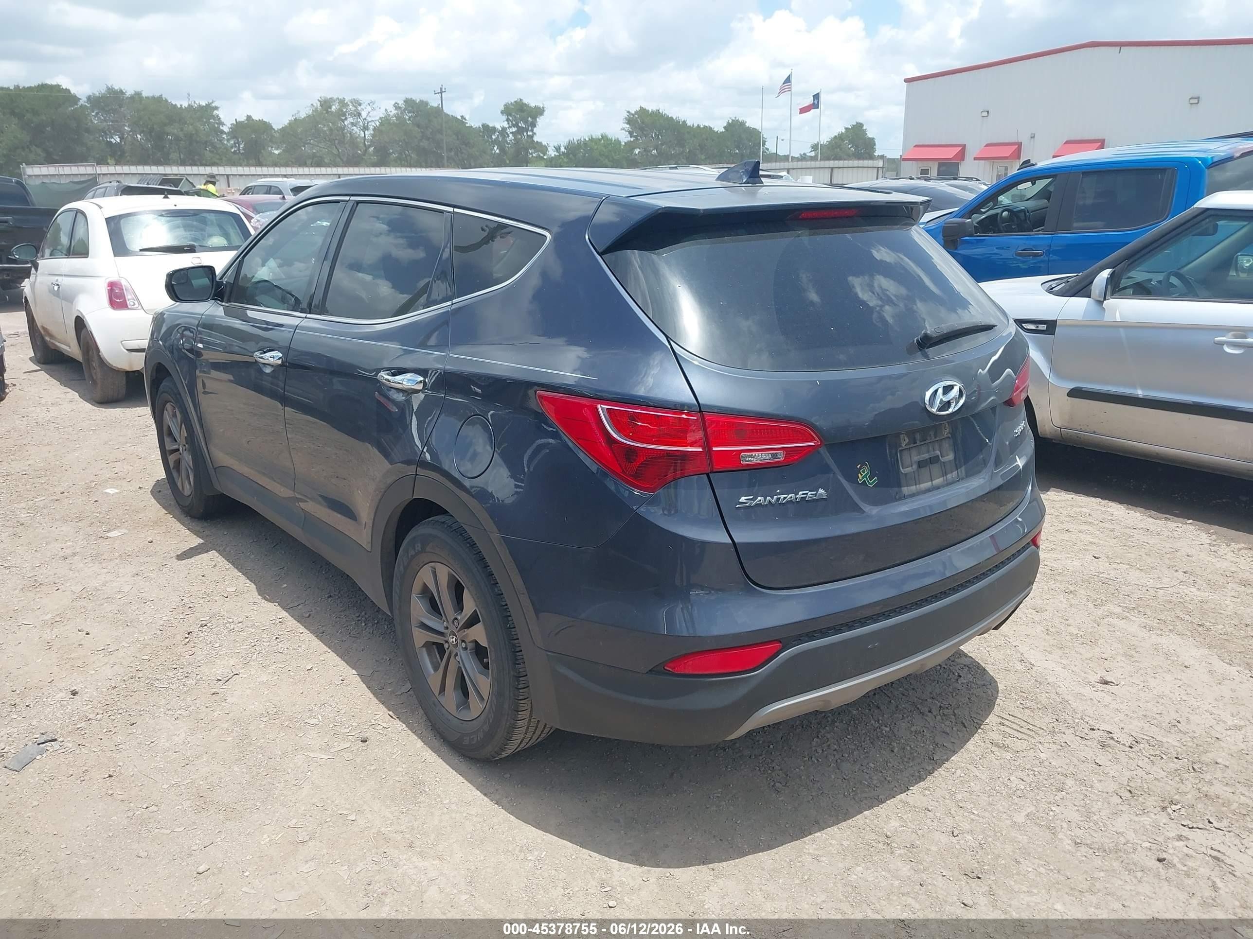 2015 Hyundai Santa Fe Sport 2.4l Blue vin: 5XYZT3LB4FG237980