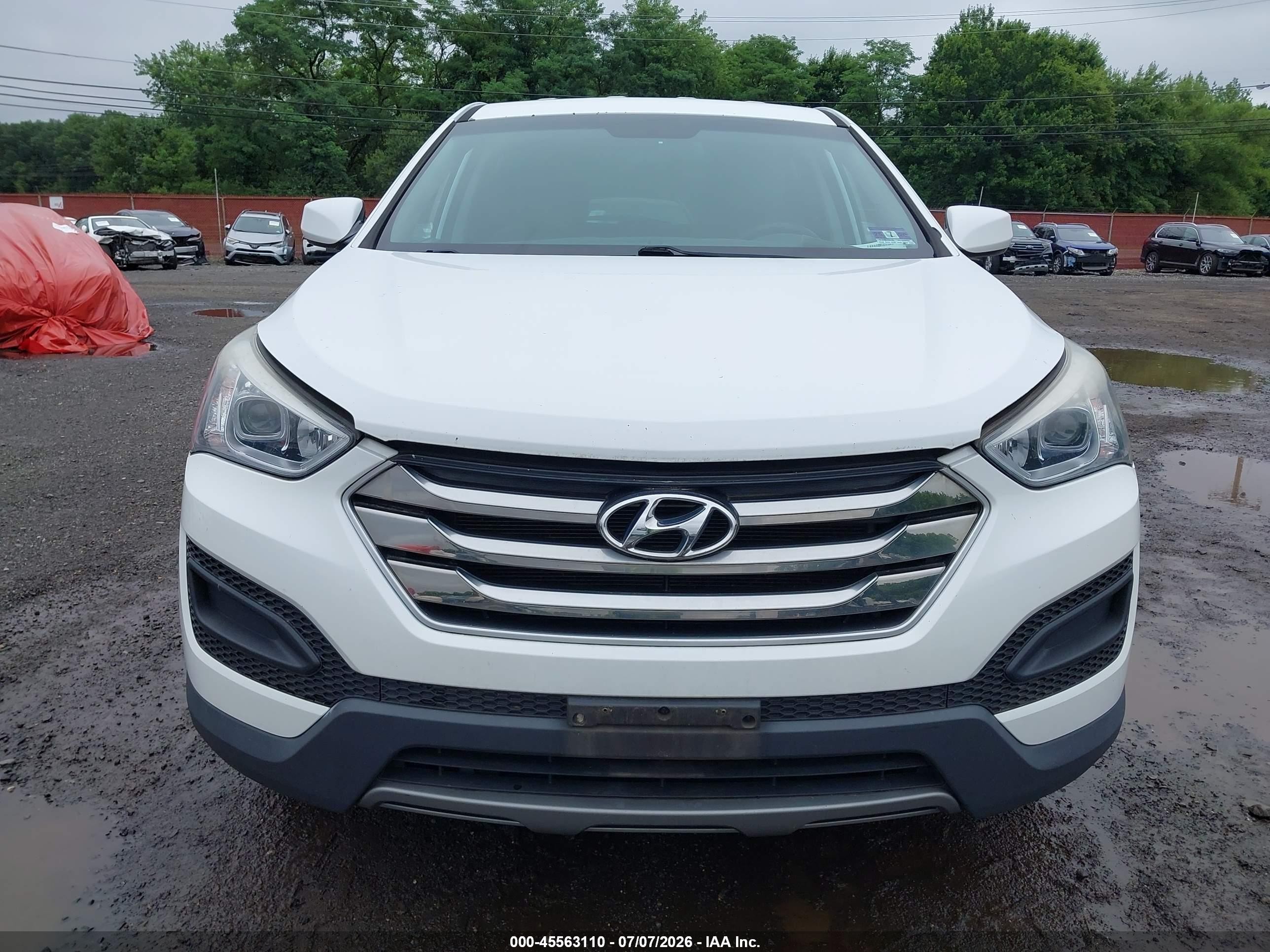 2015 Hyundai Santa Fe Sport 2.4l Белый vin: 5XYZT3LB4FG247506