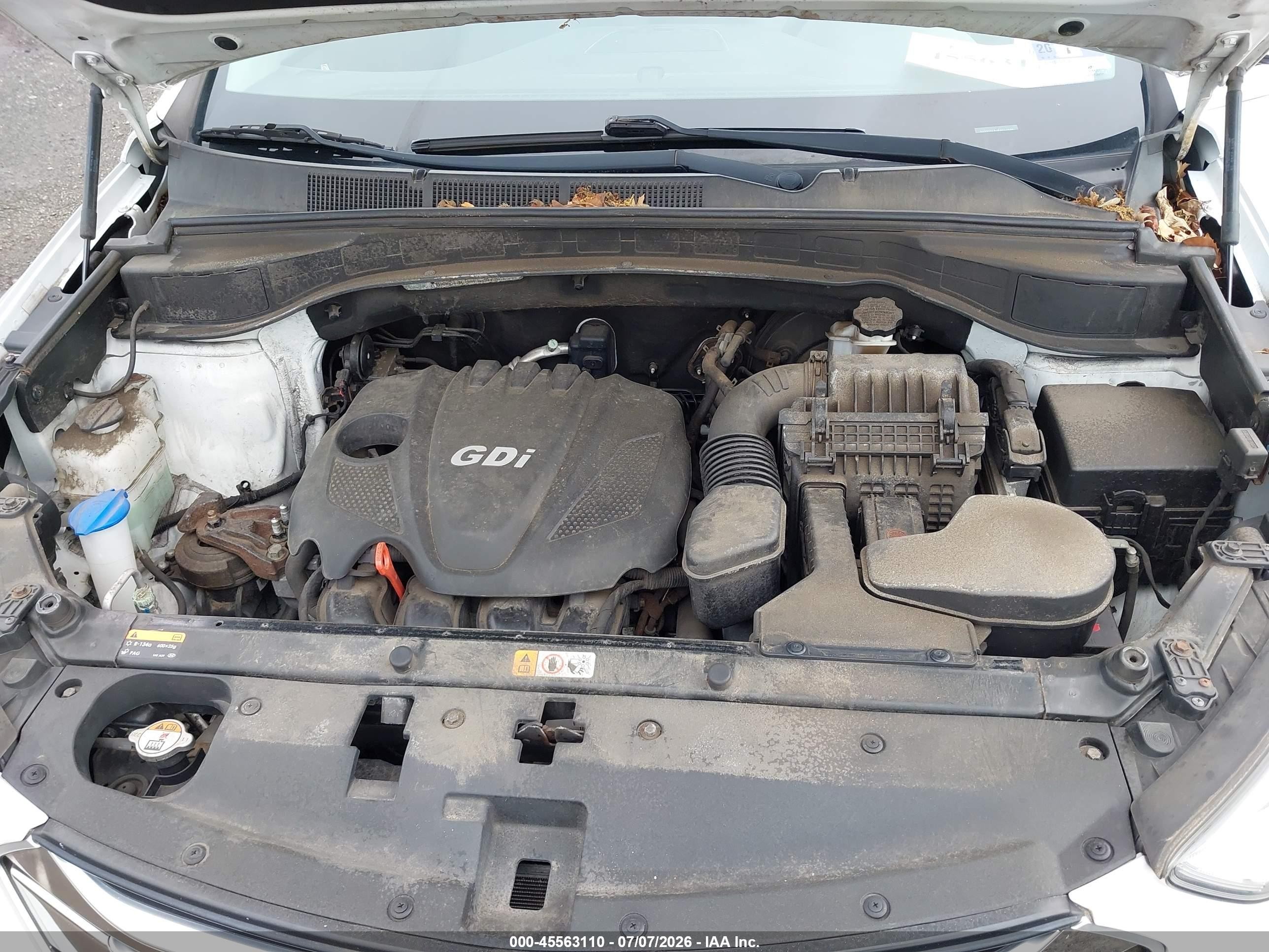2015 Hyundai Santa Fe Sport 2.4l Белый vin: 5XYZT3LB4FG247506
