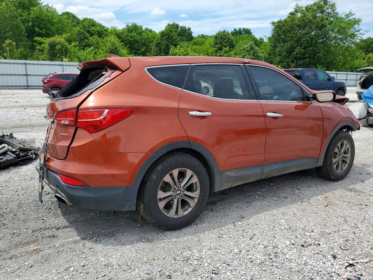 2015 Hyundai Santa Fe Sport 2.4l Orange vin: 5XYZT3LB4FG253144
