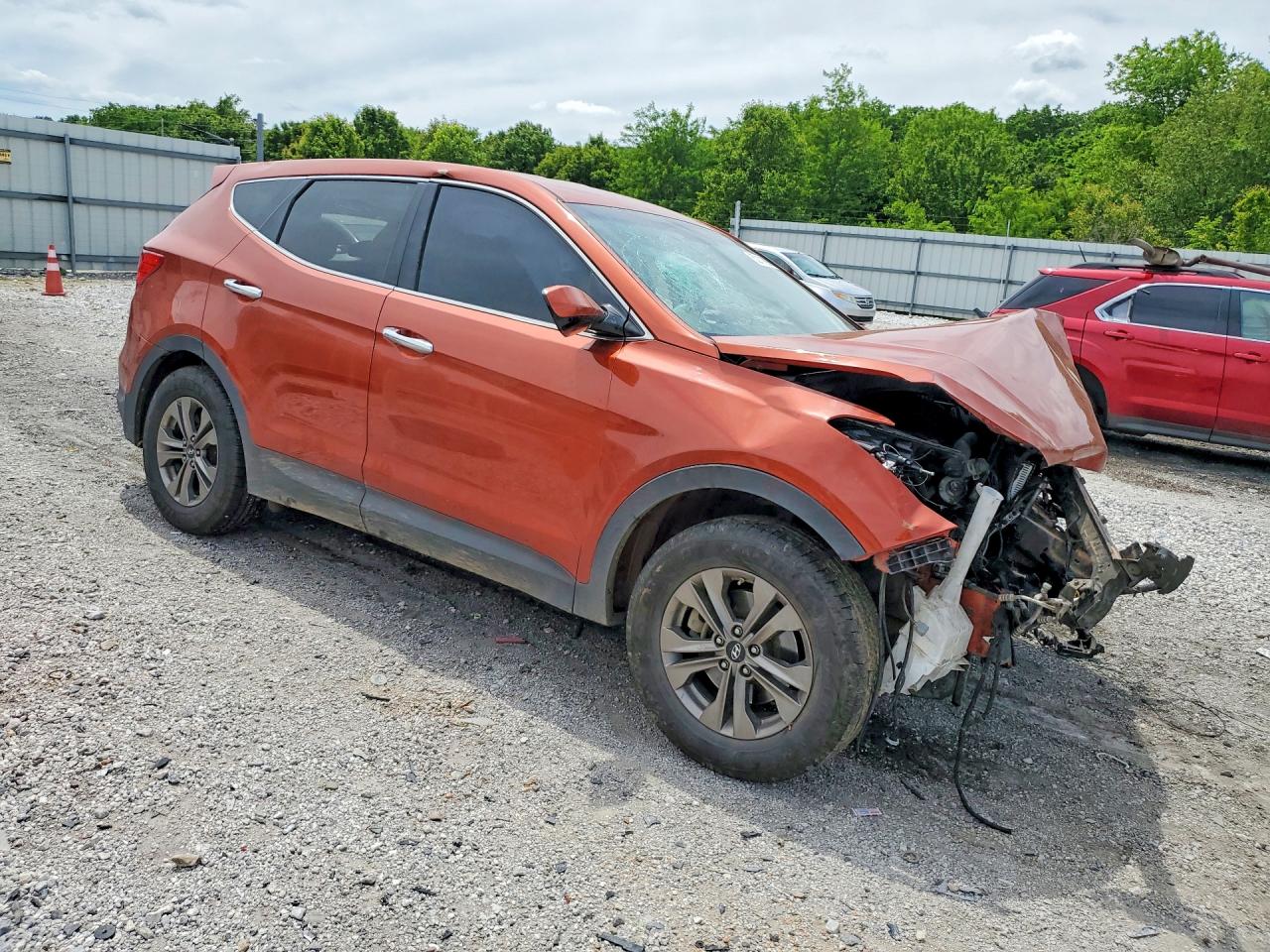 2015 Hyundai Santa Fe Sport 2.4l Orange vin: 5XYZT3LB4FG253144