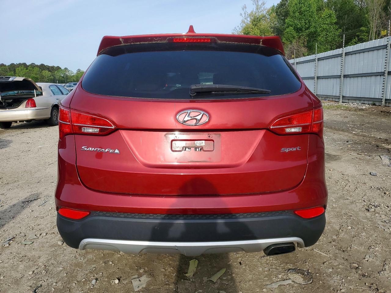 2015 Hyundai Santa Fe Sport 2.4l Red vin: 5XYZT3LB4FG290176