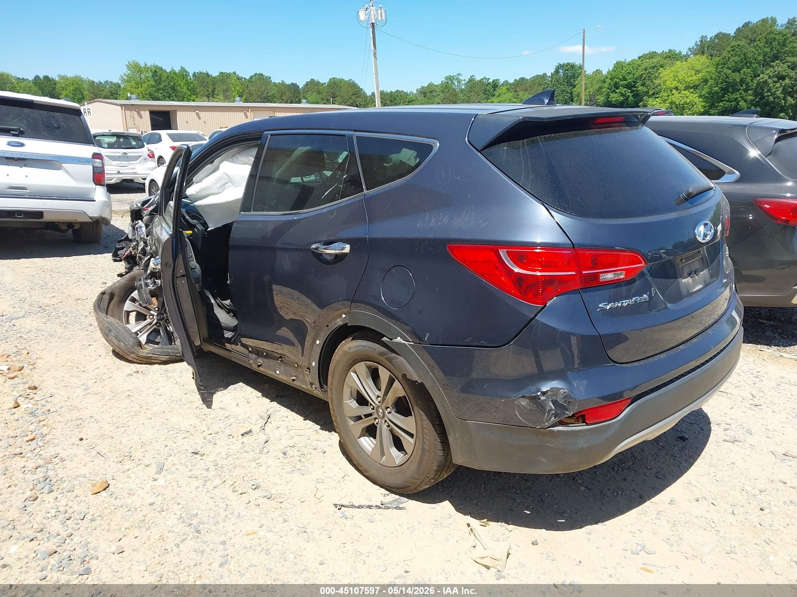 2016 Hyundai Santa Fe Sport 2.4l Blue vin: 5XYZT3LB4GG353178