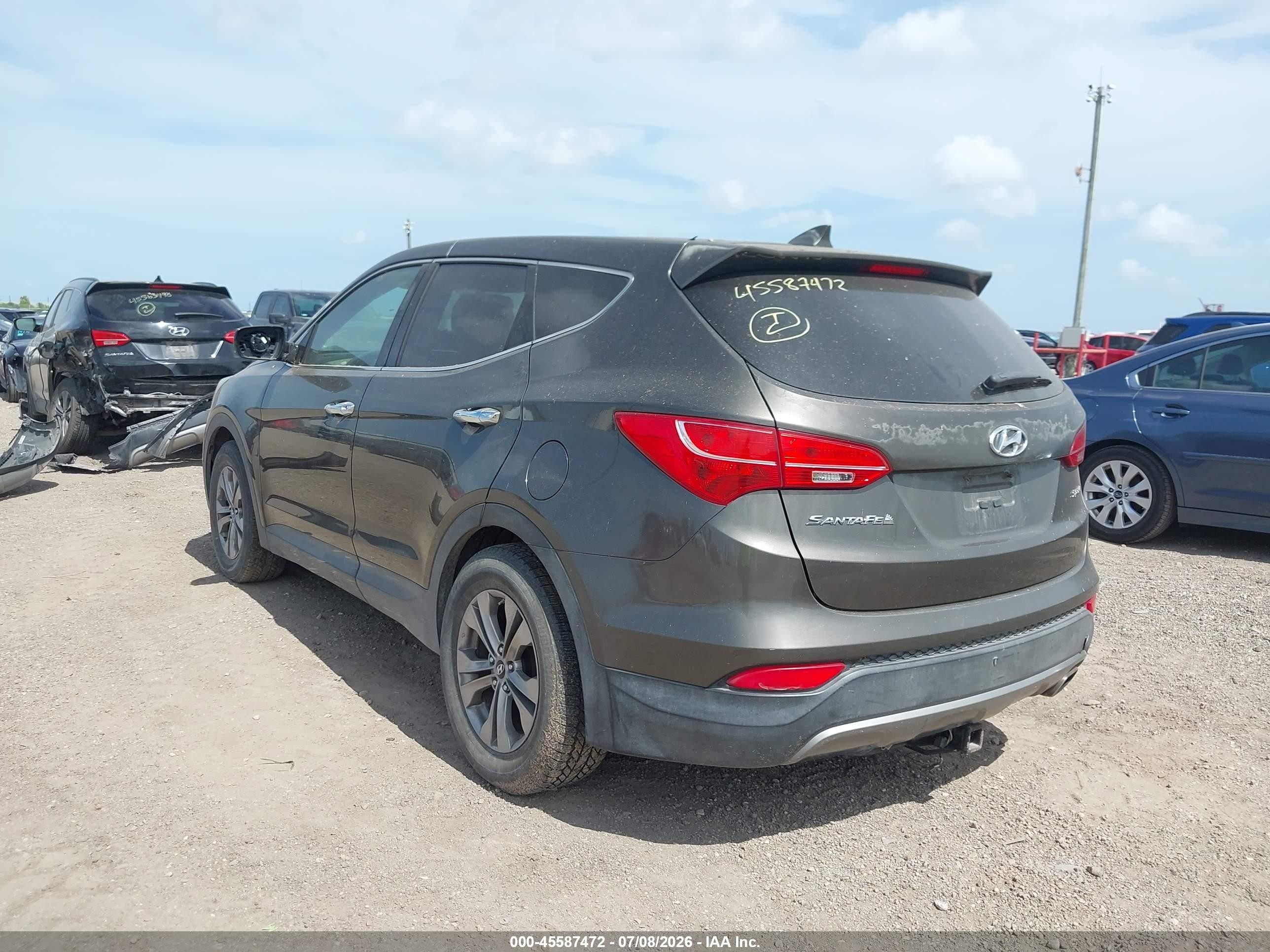 2013 Hyundai Santa Fe Sport Brown vin: 5XYZT3LB5DG054679