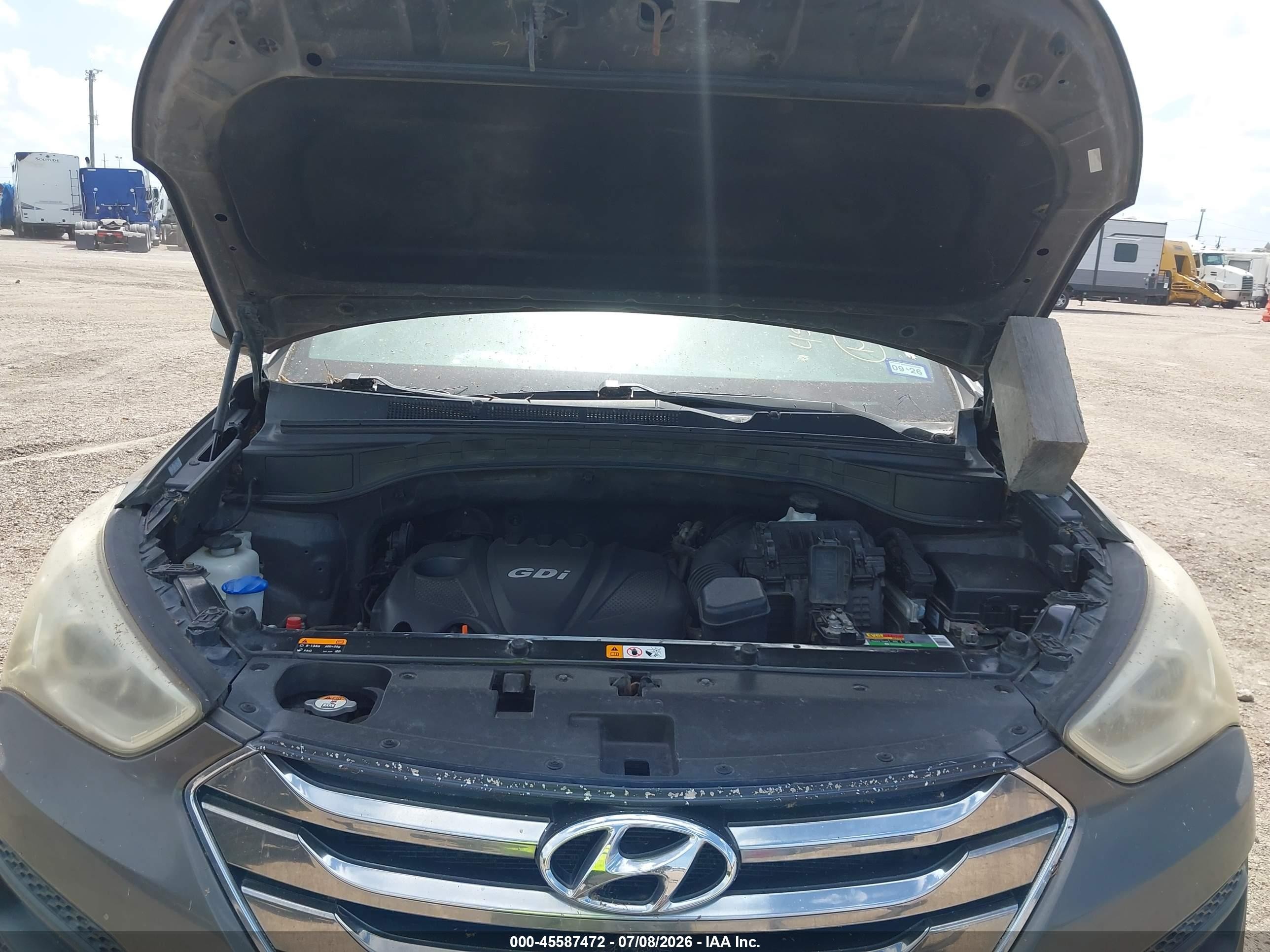 2013 Hyundai Santa Fe Sport Brown vin: 5XYZT3LB5DG054679