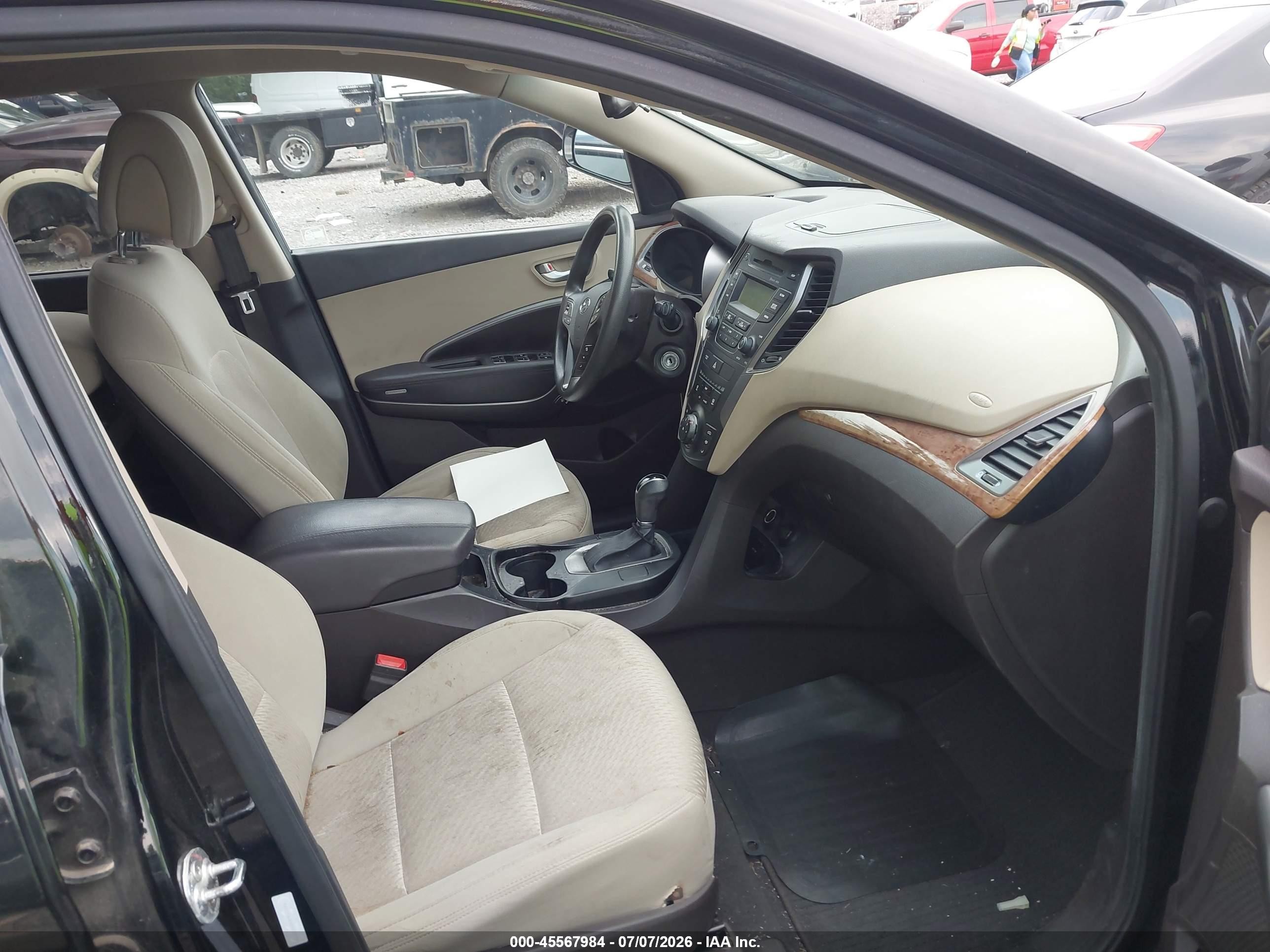 2013 Hyundai Santa Fe Sport Black vin: 5XYZT3LB5DG073734