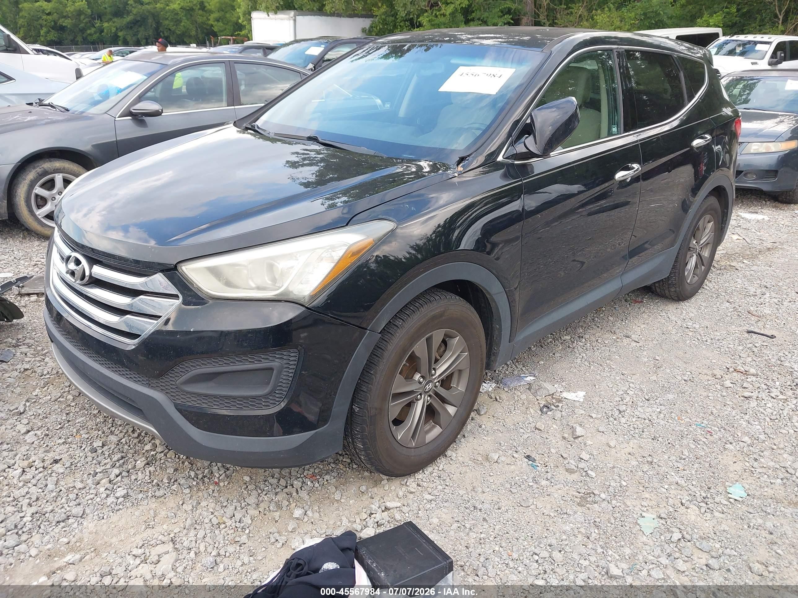 2013 Hyundai Santa Fe Sport Black vin: 5XYZT3LB5DG073734