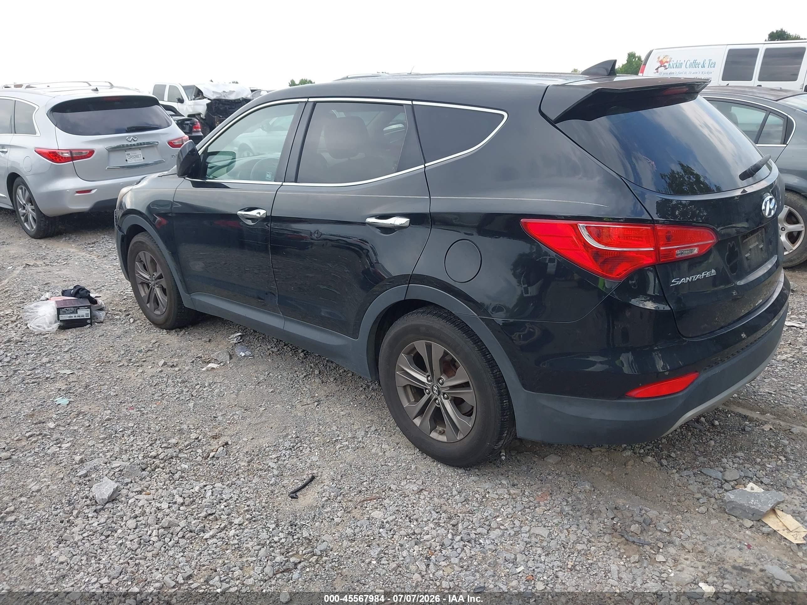 2013 Hyundai Santa Fe Sport Black vin: 5XYZT3LB5DG073734