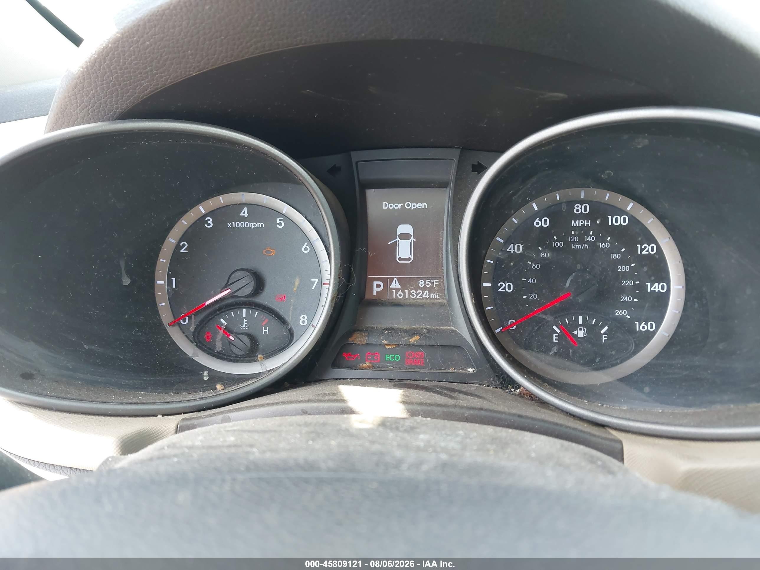 2013 Hyundai Santa Fe Sport Gray vin: 5XYZT3LB5DG106537