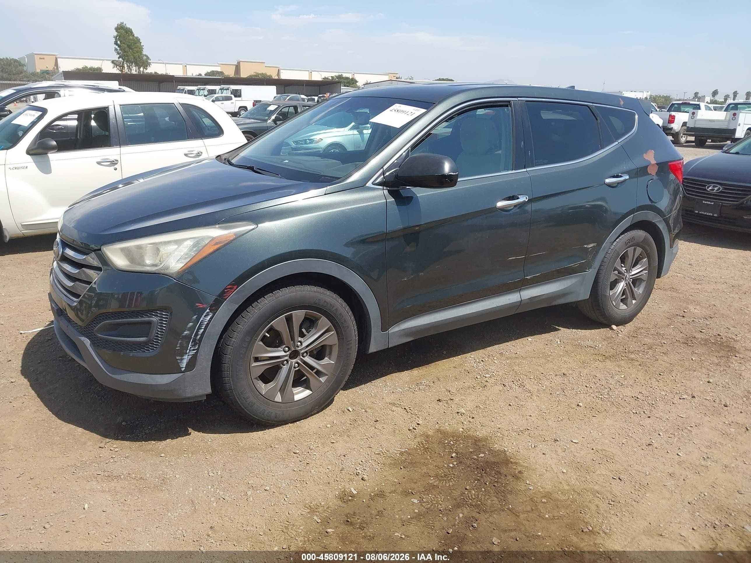 2013 Hyundai Santa Fe Sport Gray vin: 5XYZT3LB5DG106537