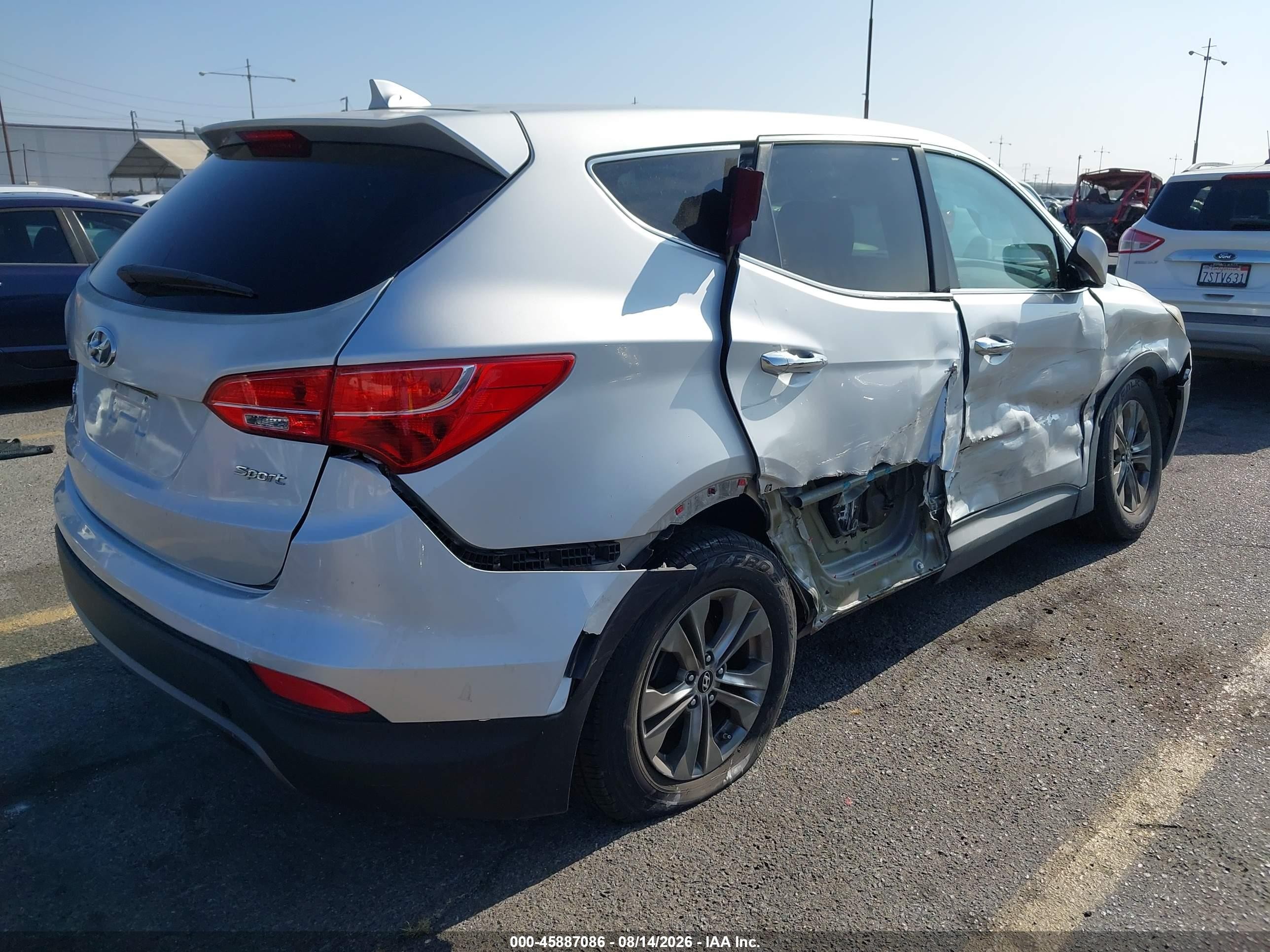 2014 Hyundai Santa Fe Sport 2.4l Gray vin: 5XYZT3LB5EG132105
