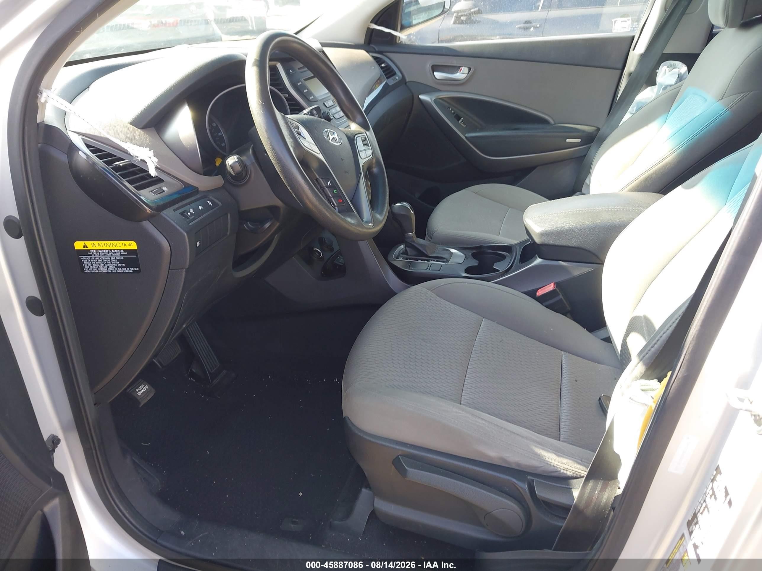 2014 Hyundai Santa Fe Sport 2.4l Gray vin: 5XYZT3LB5EG132105