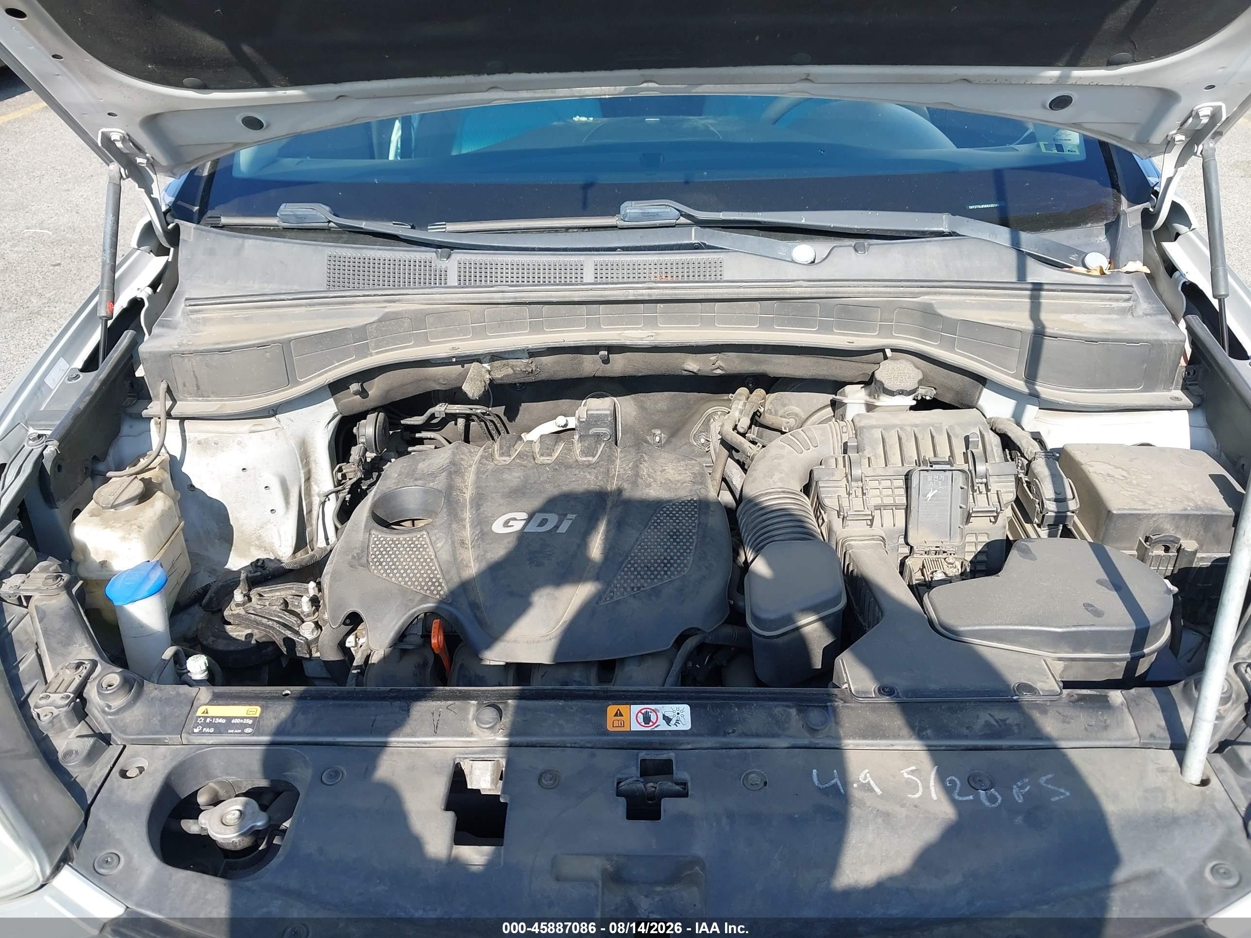 2014 Hyundai Santa Fe Sport 2.4l Gray vin: 5XYZT3LB5EG132105