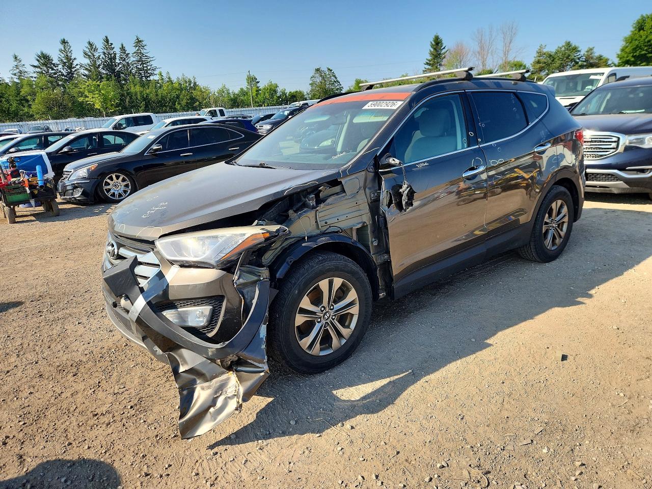 2014 Hyundai Santa Fe Sport 2.4l Brown vin: 5XYZT3LB5EG157781