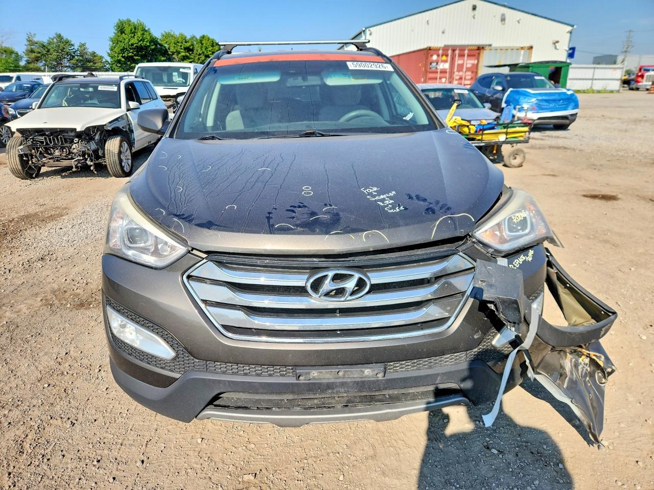 2014 Hyundai Santa Fe Sport 2.4l Brown vin: 5XYZT3LB5EG157781