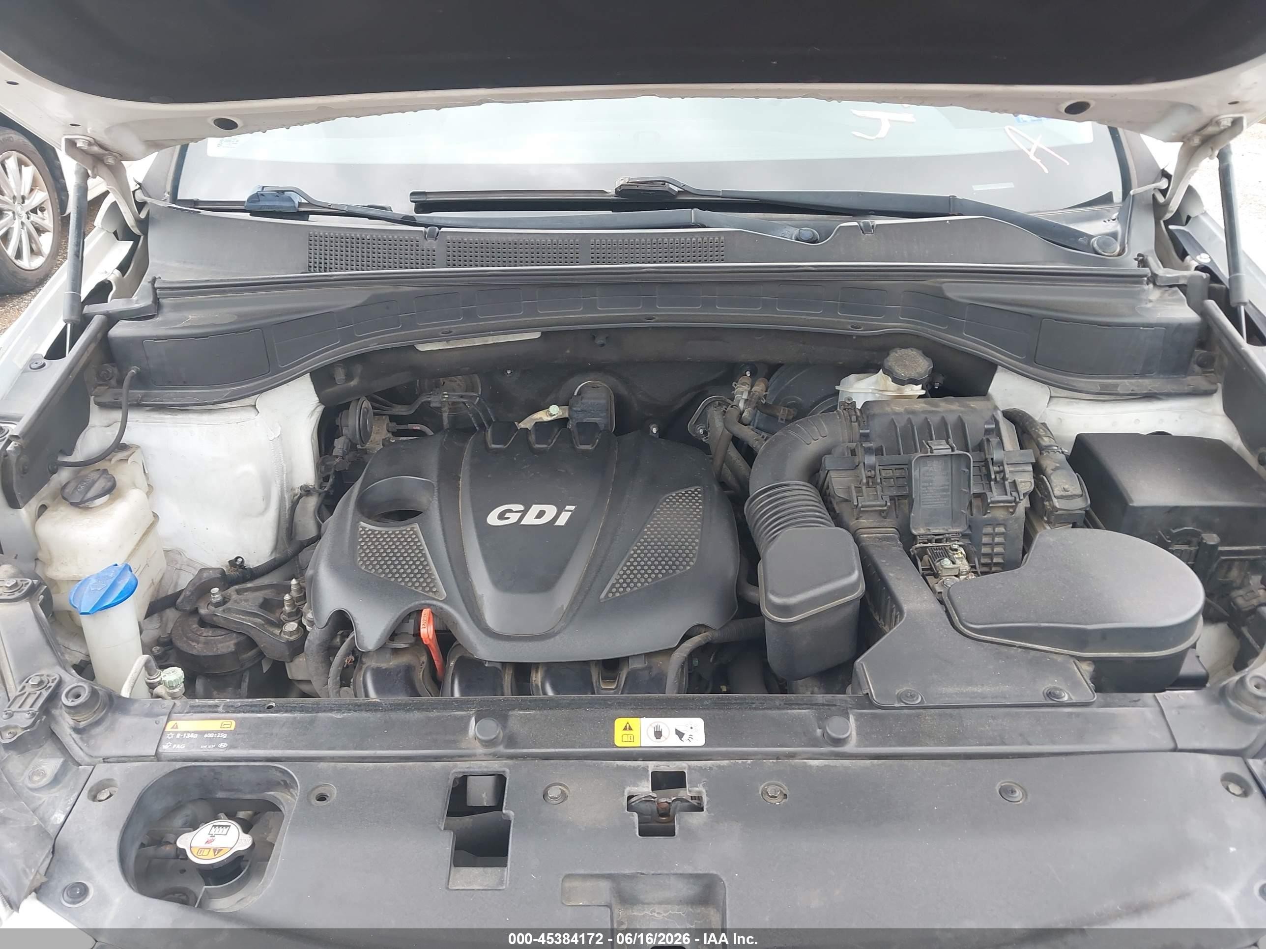 2014 Hyundai Santa Fe Sport 2.4l White vin: 5XYZT3LB5EG158784