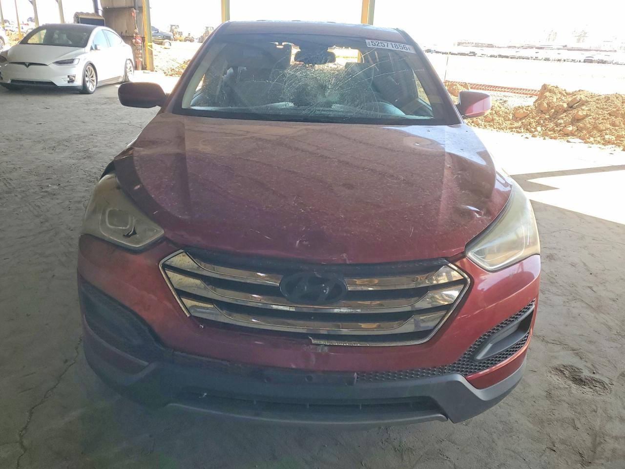 2014 Hyundai Santa Fe Sport 2.4l Red vin: 5XYZT3LB5EG199853