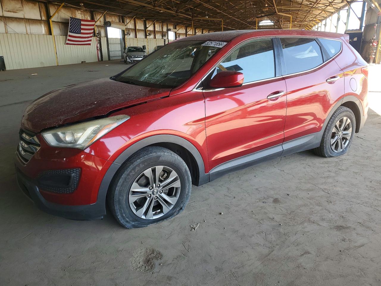 2014 Hyundai Santa Fe Sport 2.4l Red vin: 5XYZT3LB5EG199853