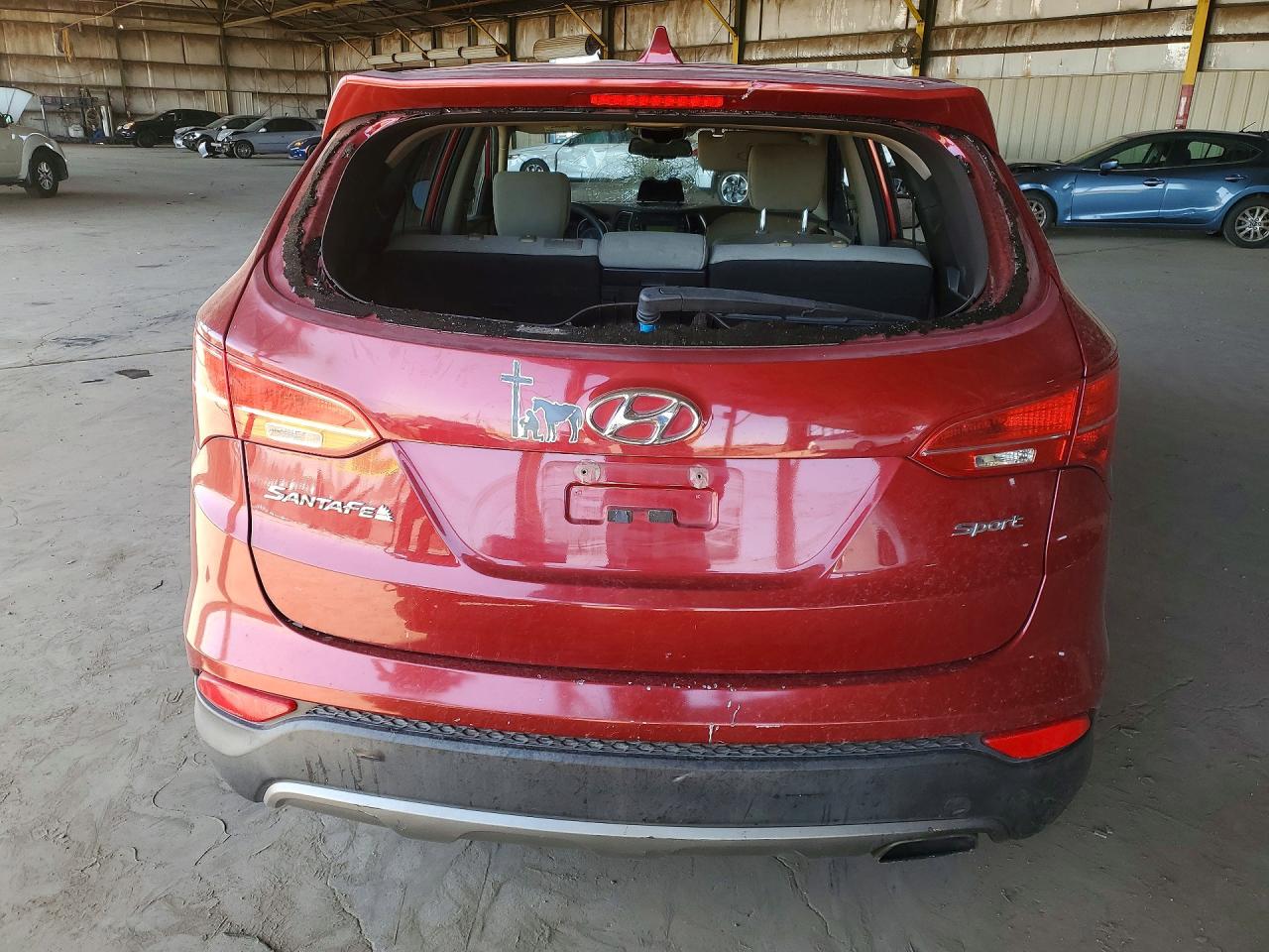 2014 Hyundai Santa Fe Sport 2.4l Red vin: 5XYZT3LB5EG199853