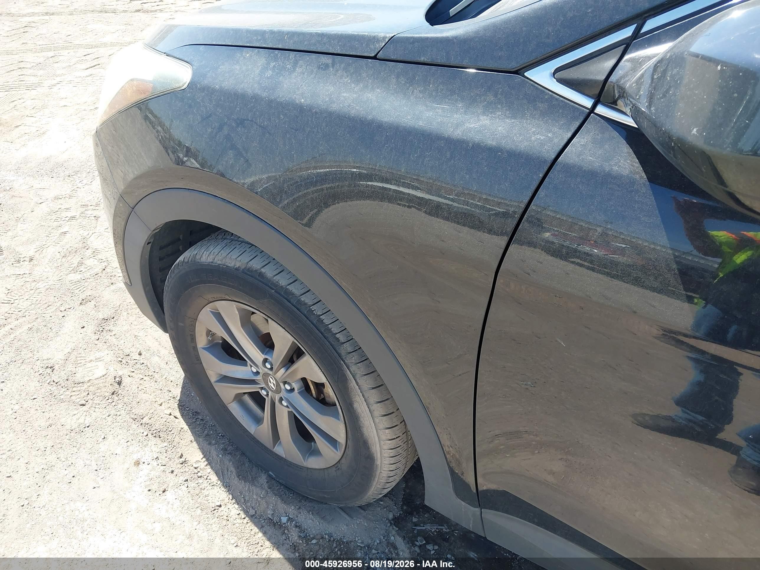 2015 Hyundai Santa Fe Sport 2.4l Black vin: 5XYZT3LB5FG241407