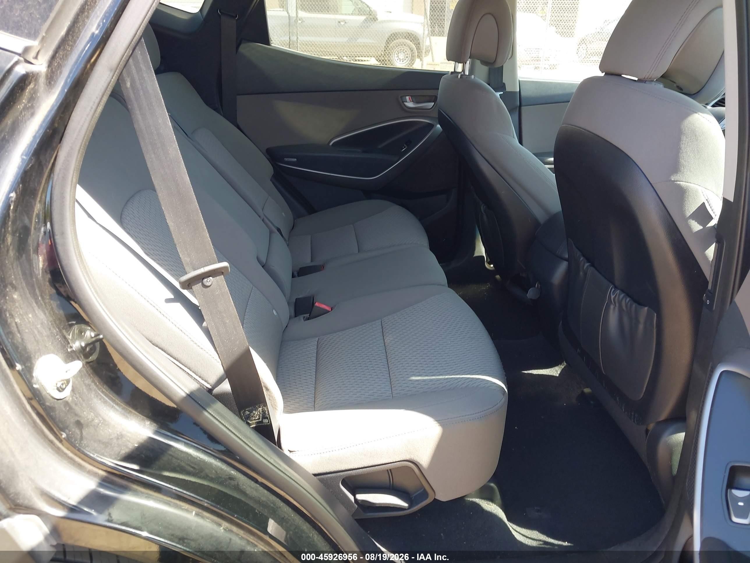 2015 Hyundai Santa Fe Sport 2.4l Black vin: 5XYZT3LB5FG241407