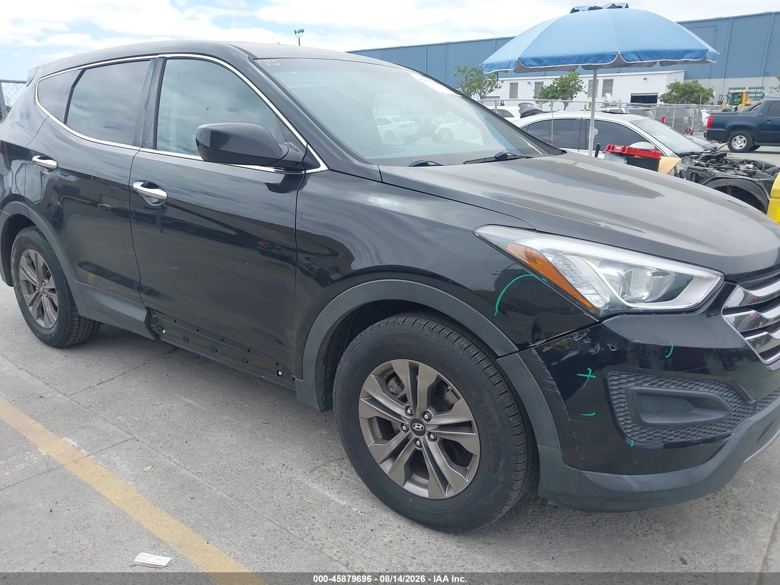 2015 Hyundai Santa Fe Sport 2.4l Black vin: 5XYZT3LB5FG260295