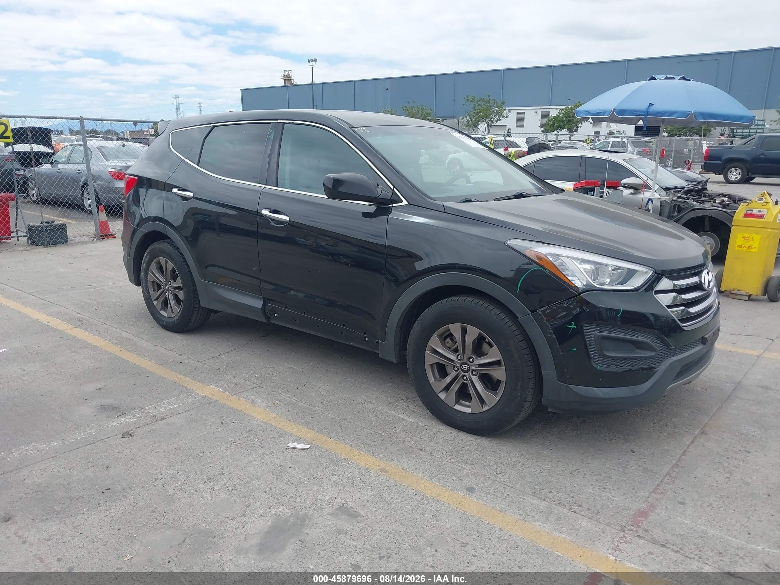 2015 Hyundai Santa Fe Sport 2.4l Black vin: 5XYZT3LB5FG260295