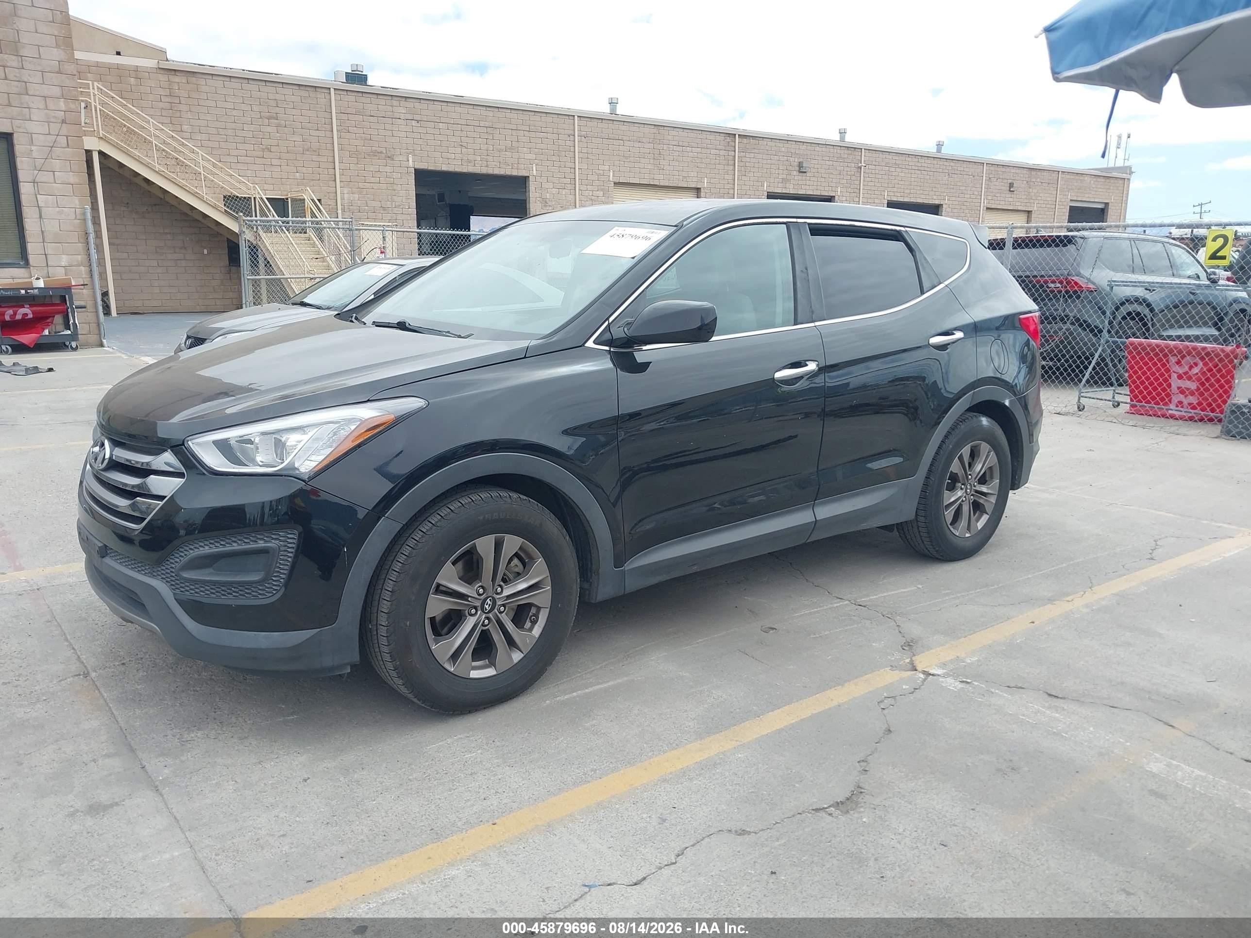 2015 Hyundai Santa Fe Sport 2.4l Black vin: 5XYZT3LB5FG260295