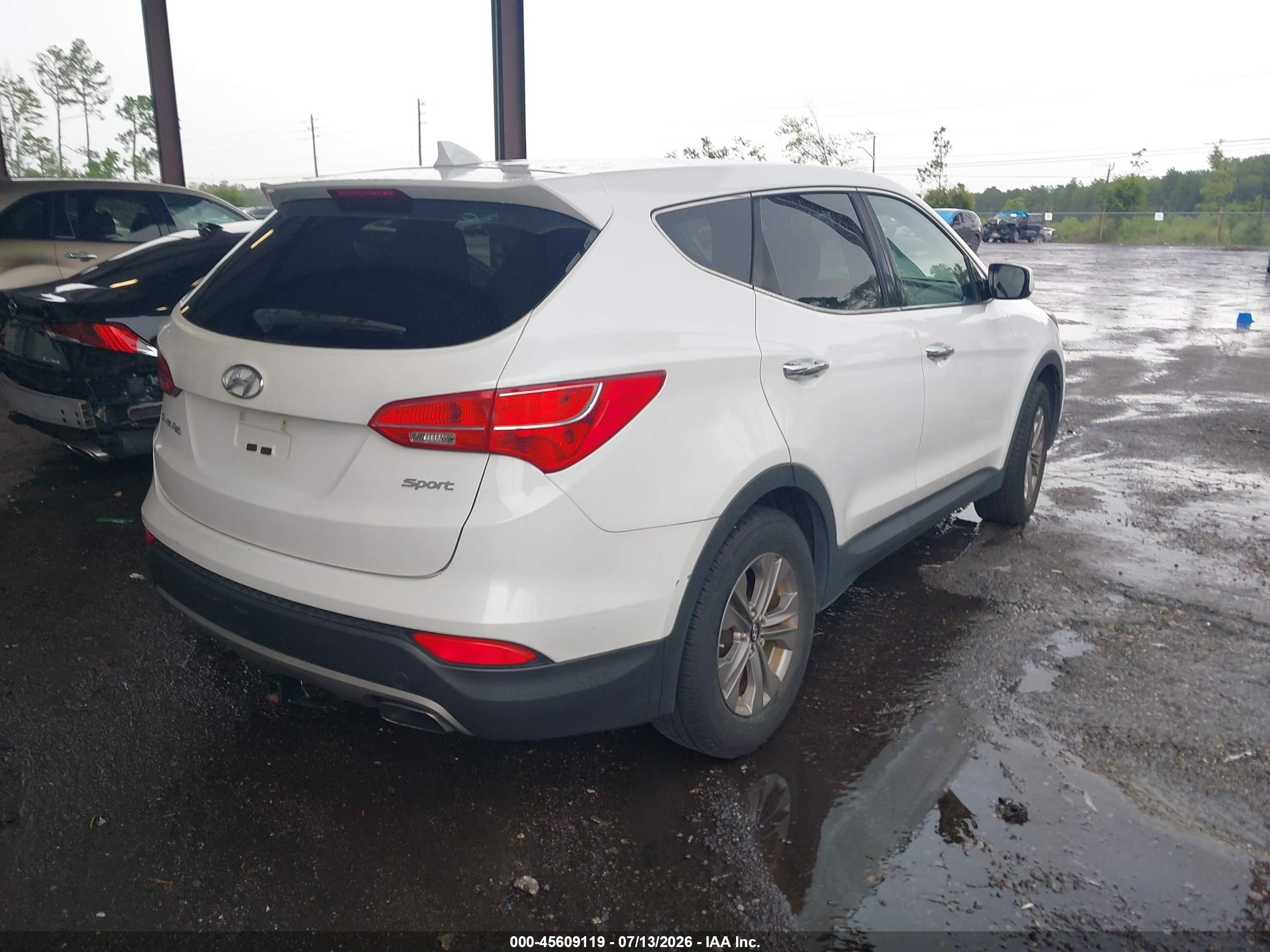 2015 Hyundai Santa Fe Sport 2.4l Белый vin: 5XYZT3LB5FG268672