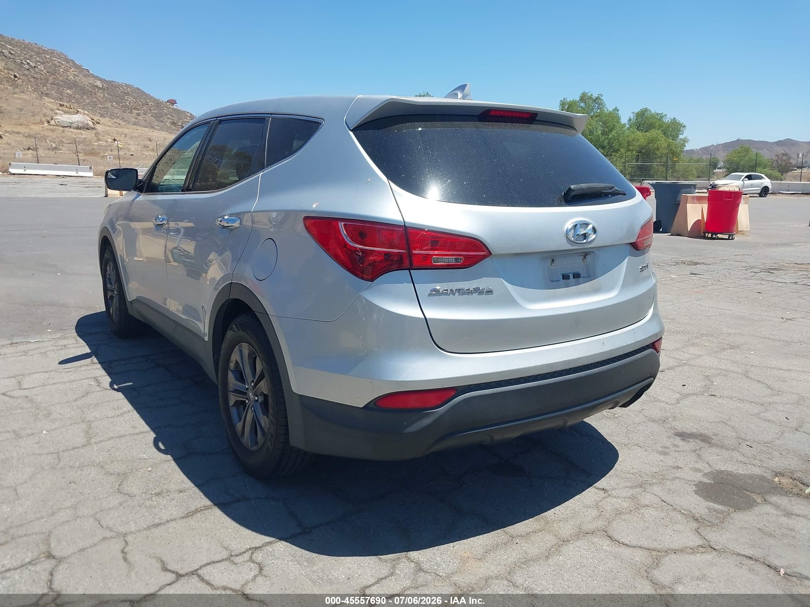 2015 Hyundai Santa Fe Sport 2.4l Silver vin: 5XYZT3LB5FG272902