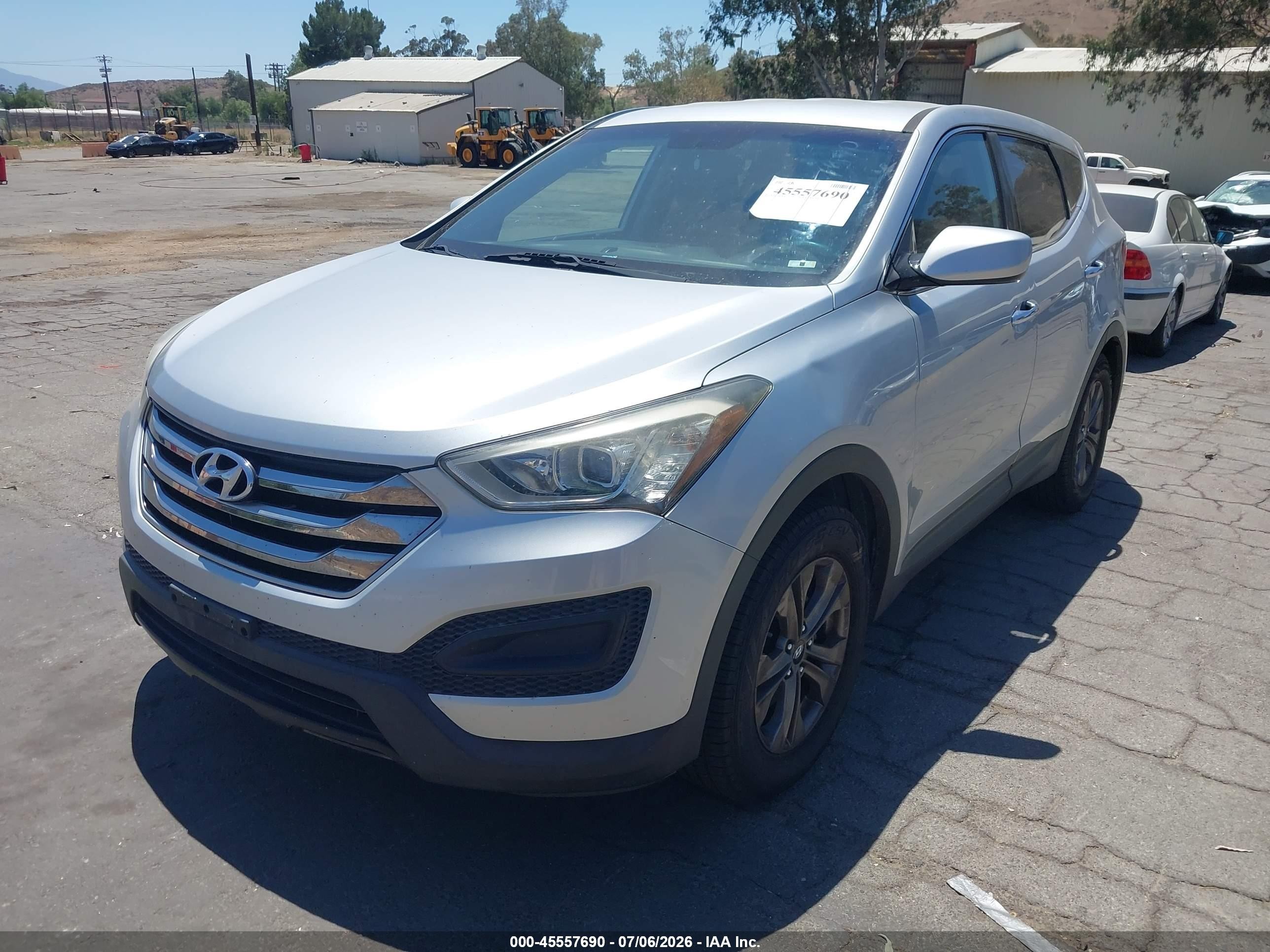 2015 Hyundai Santa Fe Sport 2.4l Silver vin: 5XYZT3LB5FG272902