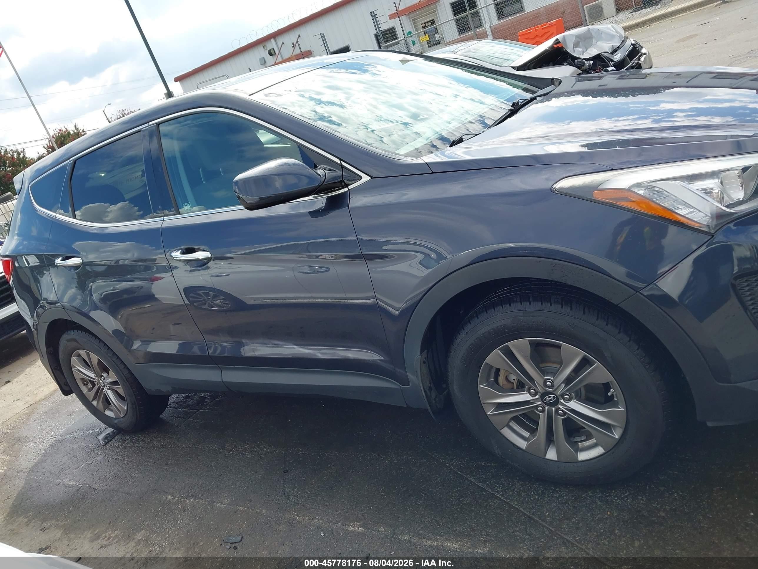 2015 Hyundai Santa Fe Sport 2.4l Blue vin: 5XYZT3LB5FG300729