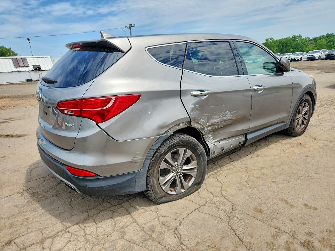 2013 Hyundai Santa Fe Sport 2.4l Gray vin: 5XYZT3LB6DG013638