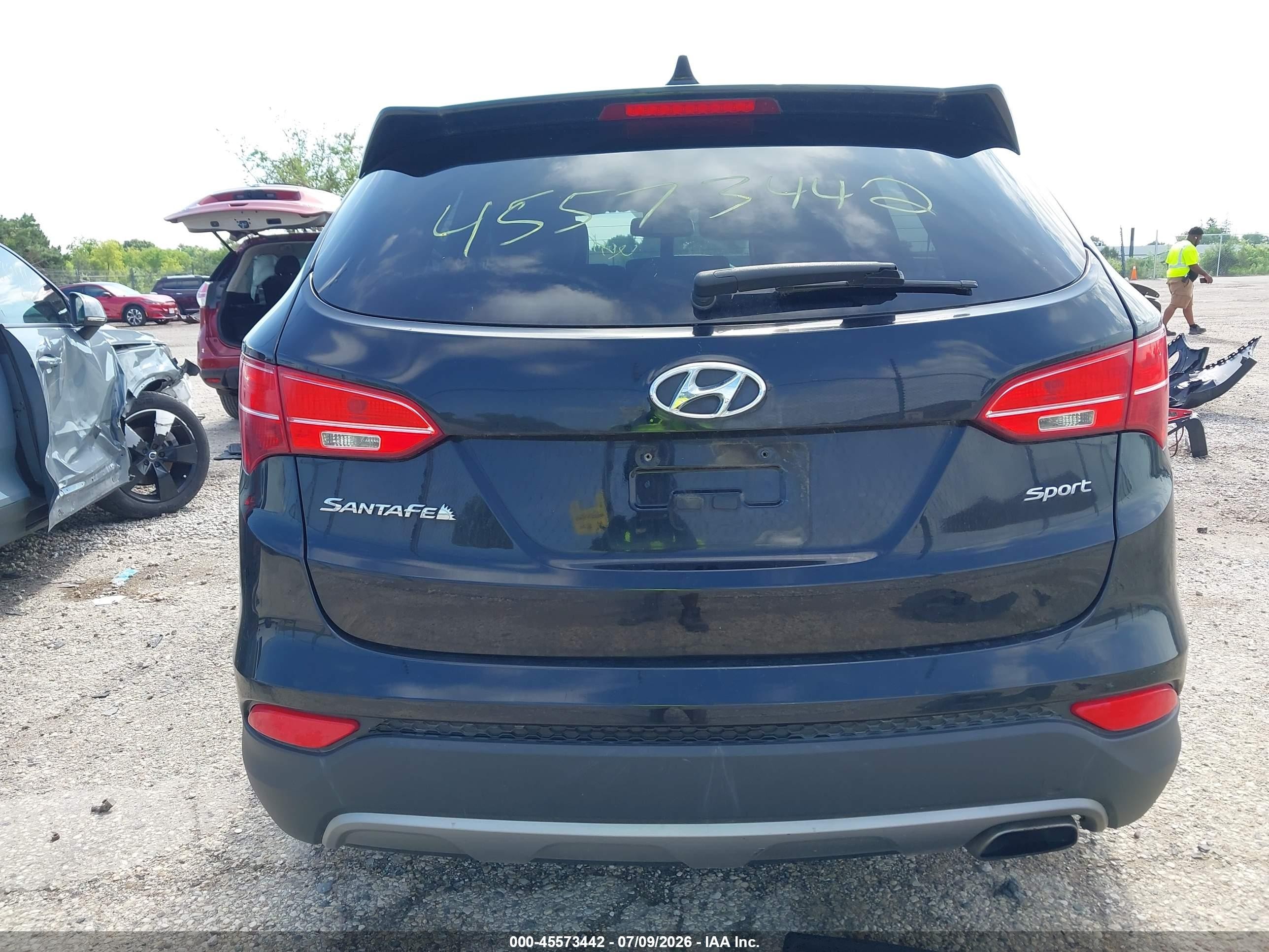 2013 Hyundai Santa Fe Sport Black vin: 5XYZT3LB6DG037907