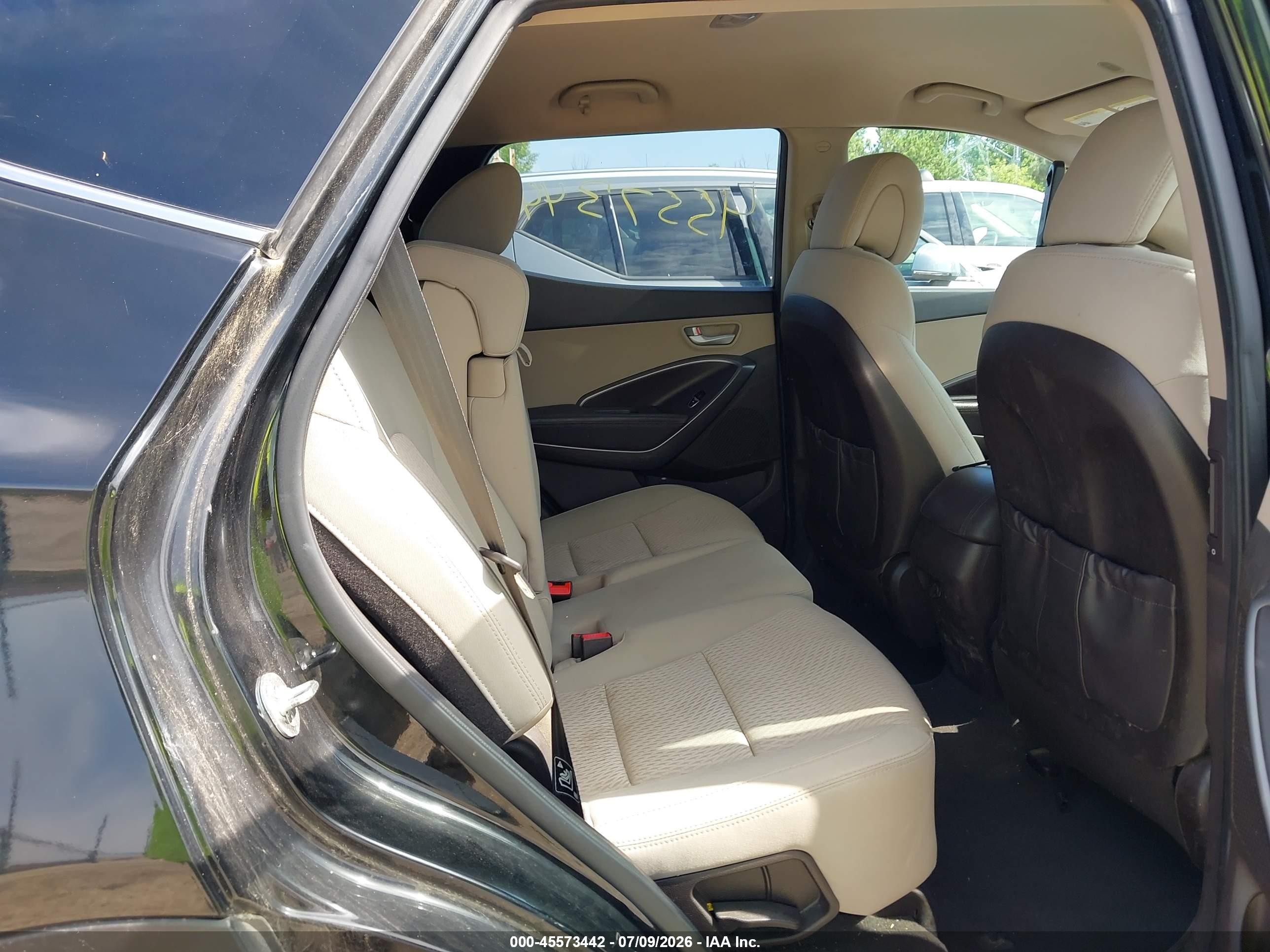 2013 Hyundai Santa Fe Sport Black vin: 5XYZT3LB6DG037907