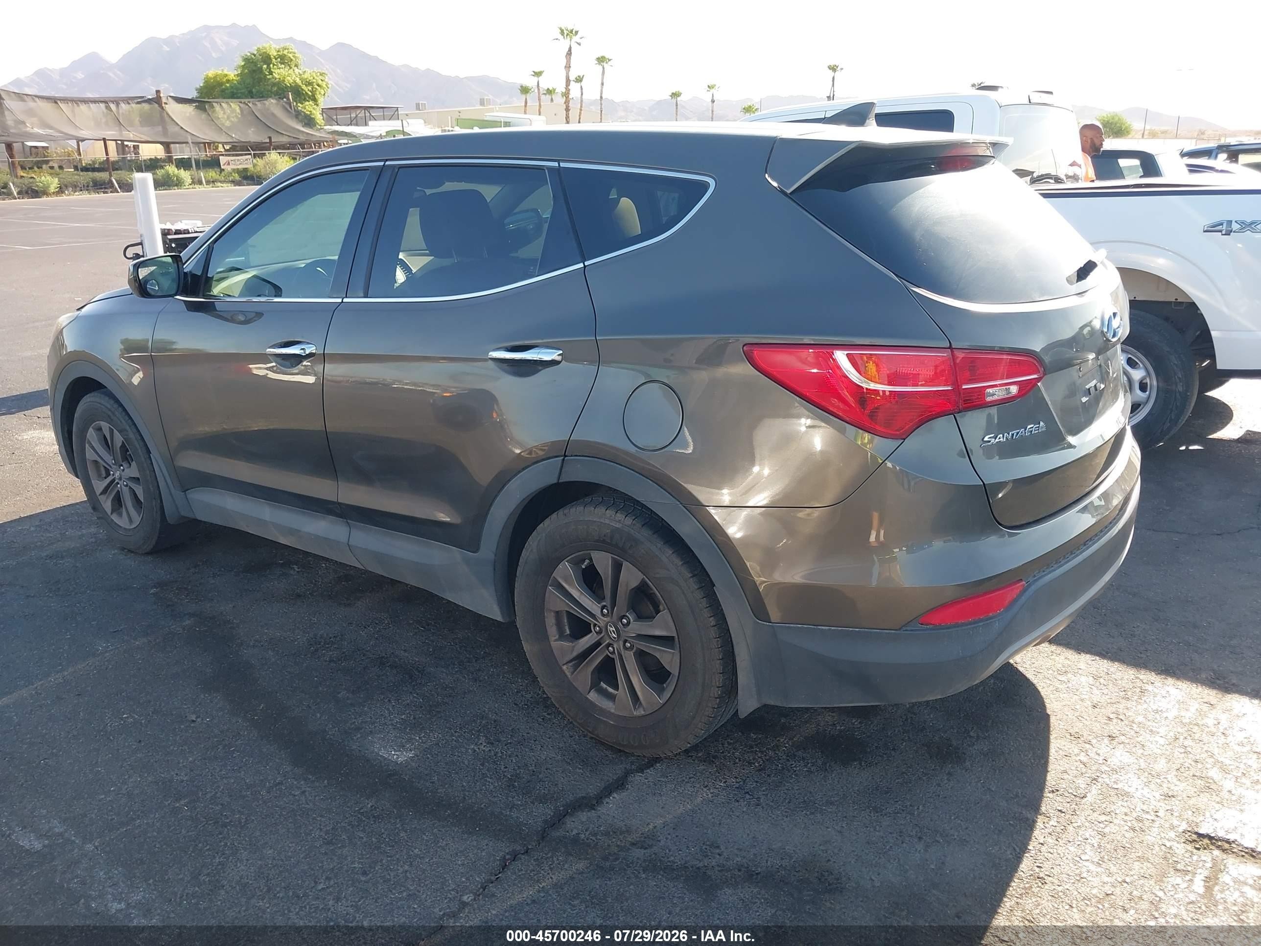 2013 Hyundai Santa Fe Sport Gray vin: 5XYZT3LB6DG061737