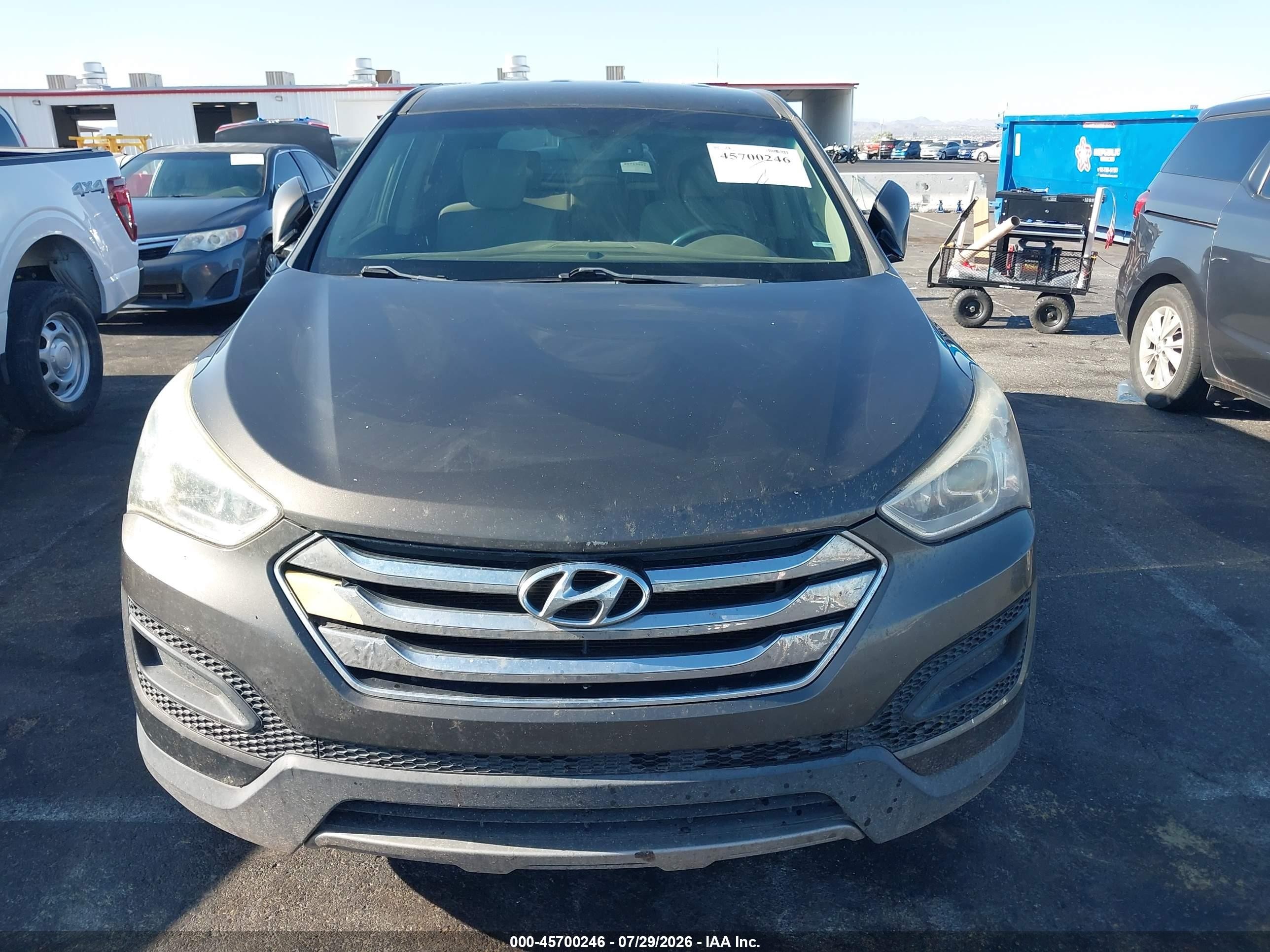 2013 Hyundai Santa Fe Sport Gray vin: 5XYZT3LB6DG061737