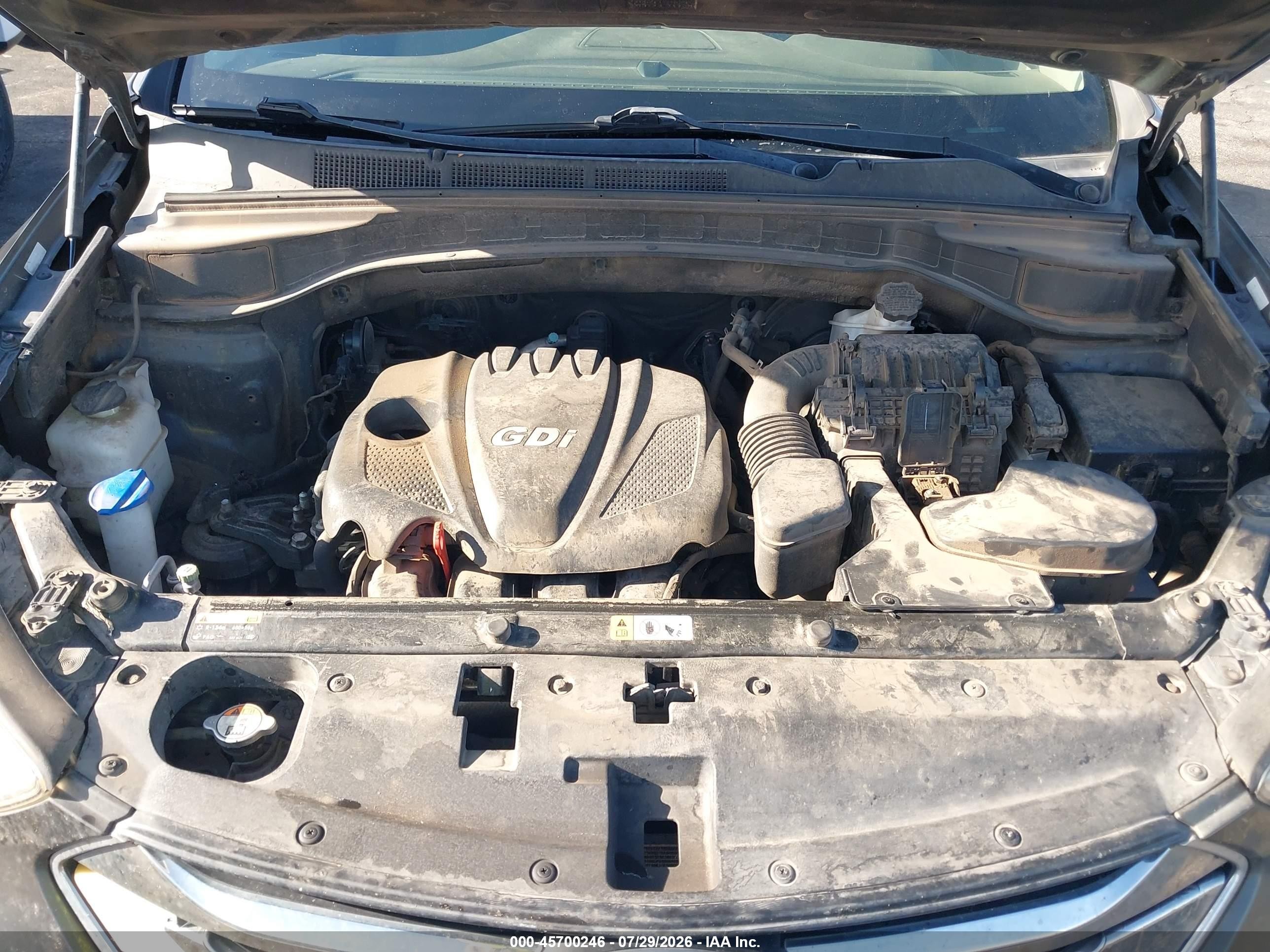 2013 Hyundai Santa Fe Sport Gray vin: 5XYZT3LB6DG061737