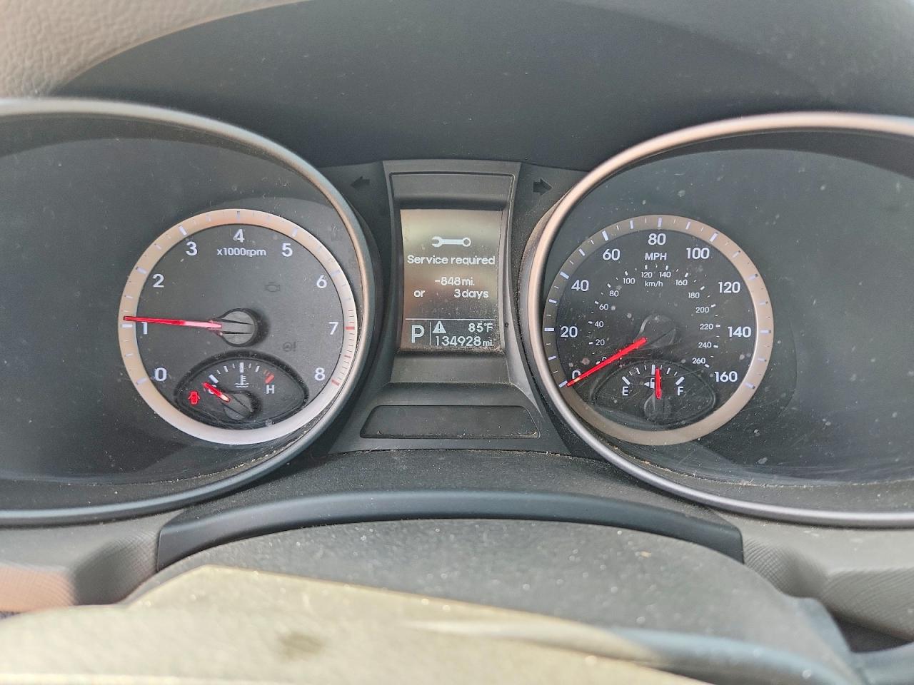 2013 Hyundai Santa Fe Sport 2.4l Gray vin: 5XYZT3LB6DG072205