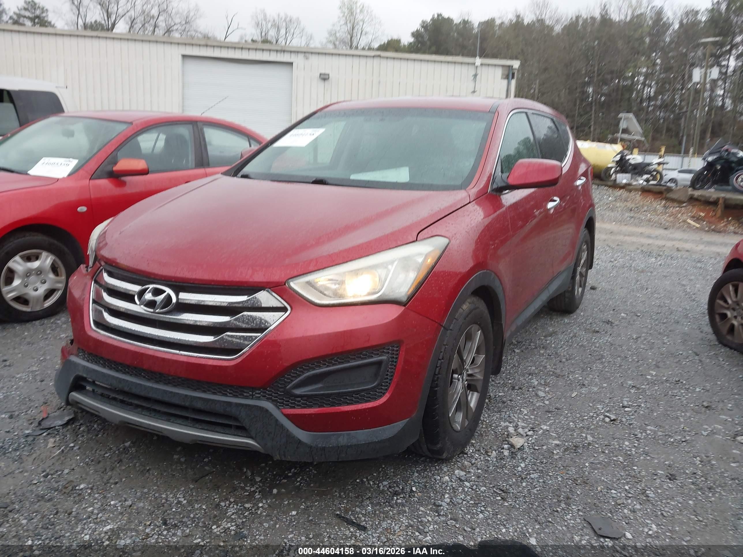 2013 Hyundai Santa Fe Sport Red vin: 5XYZT3LB6DG083110